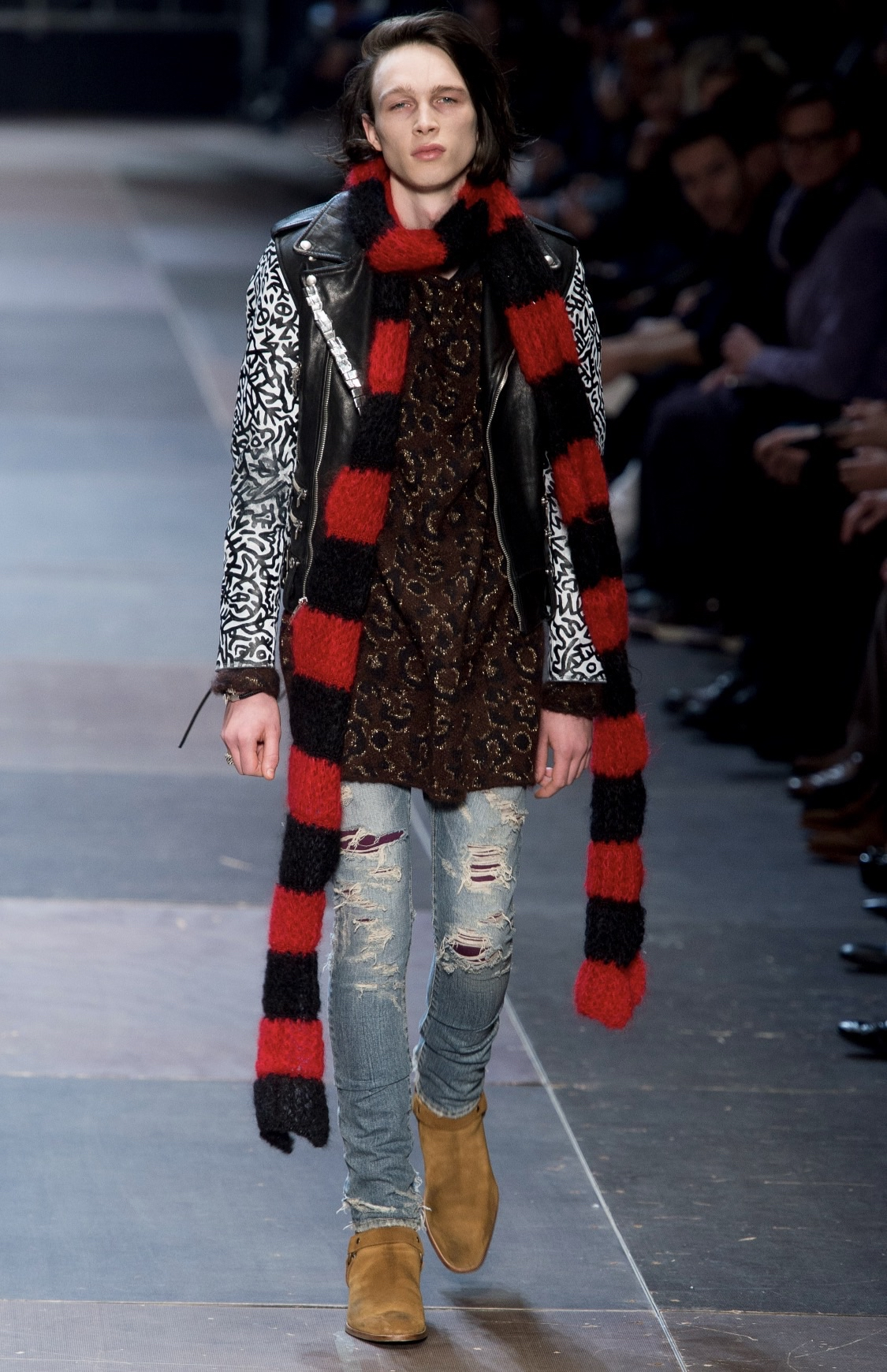 Saint Laurent AW13 Mudwash Crash Denim