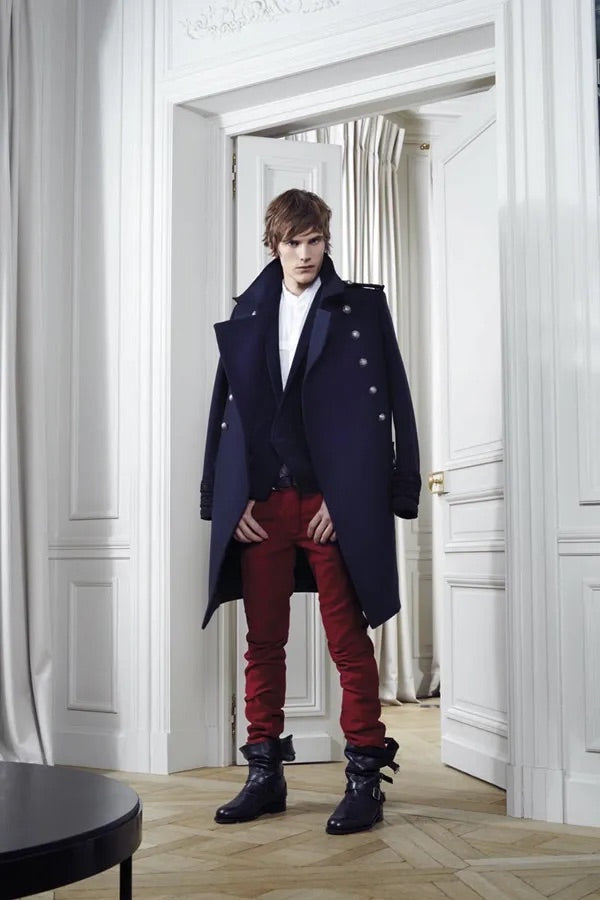 Balmain AW12 Campaign Buckled engineer boots Boots