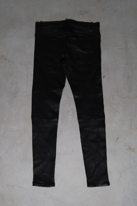 Undercover SS14 Psychocandy Leather Skinny Pants