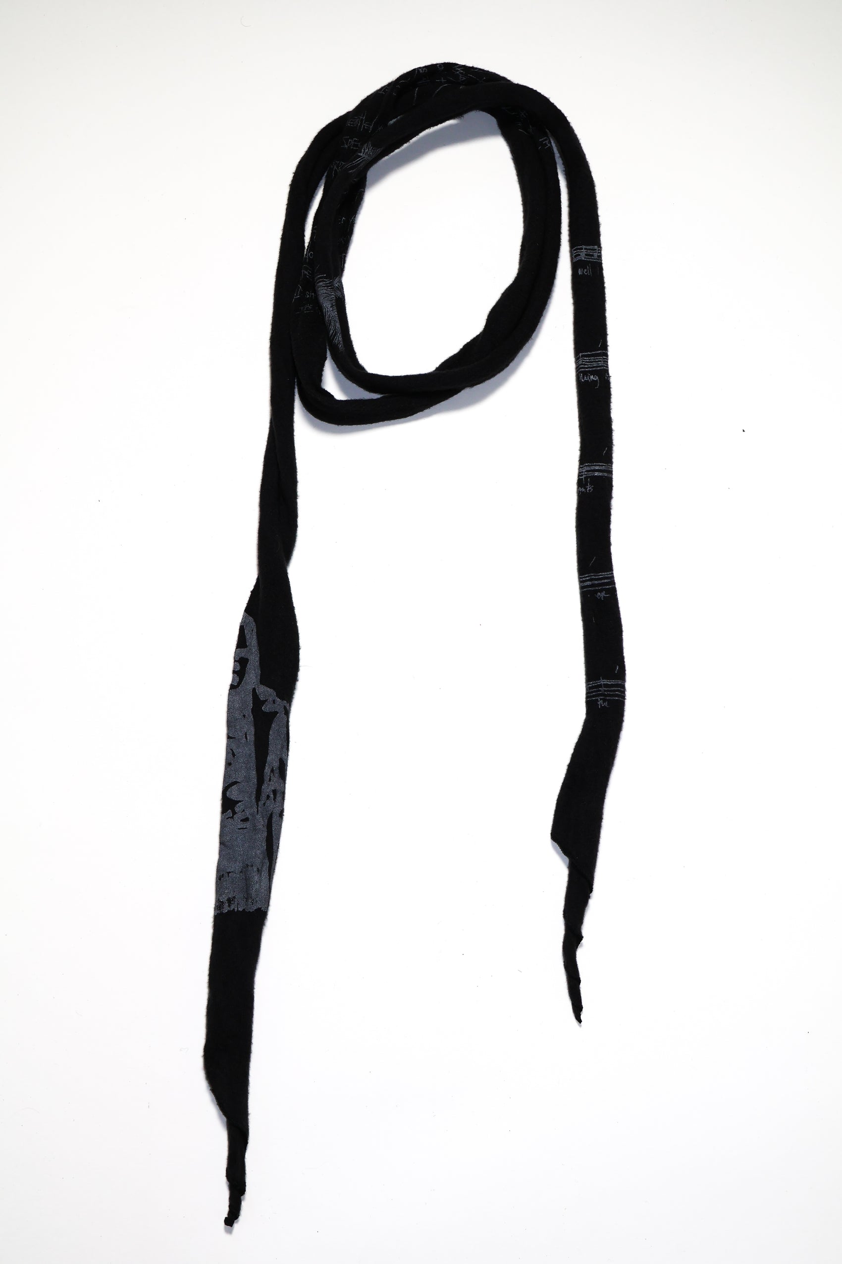 Number (N)ine SS08 Cashmere Birds Skinnny Scarf