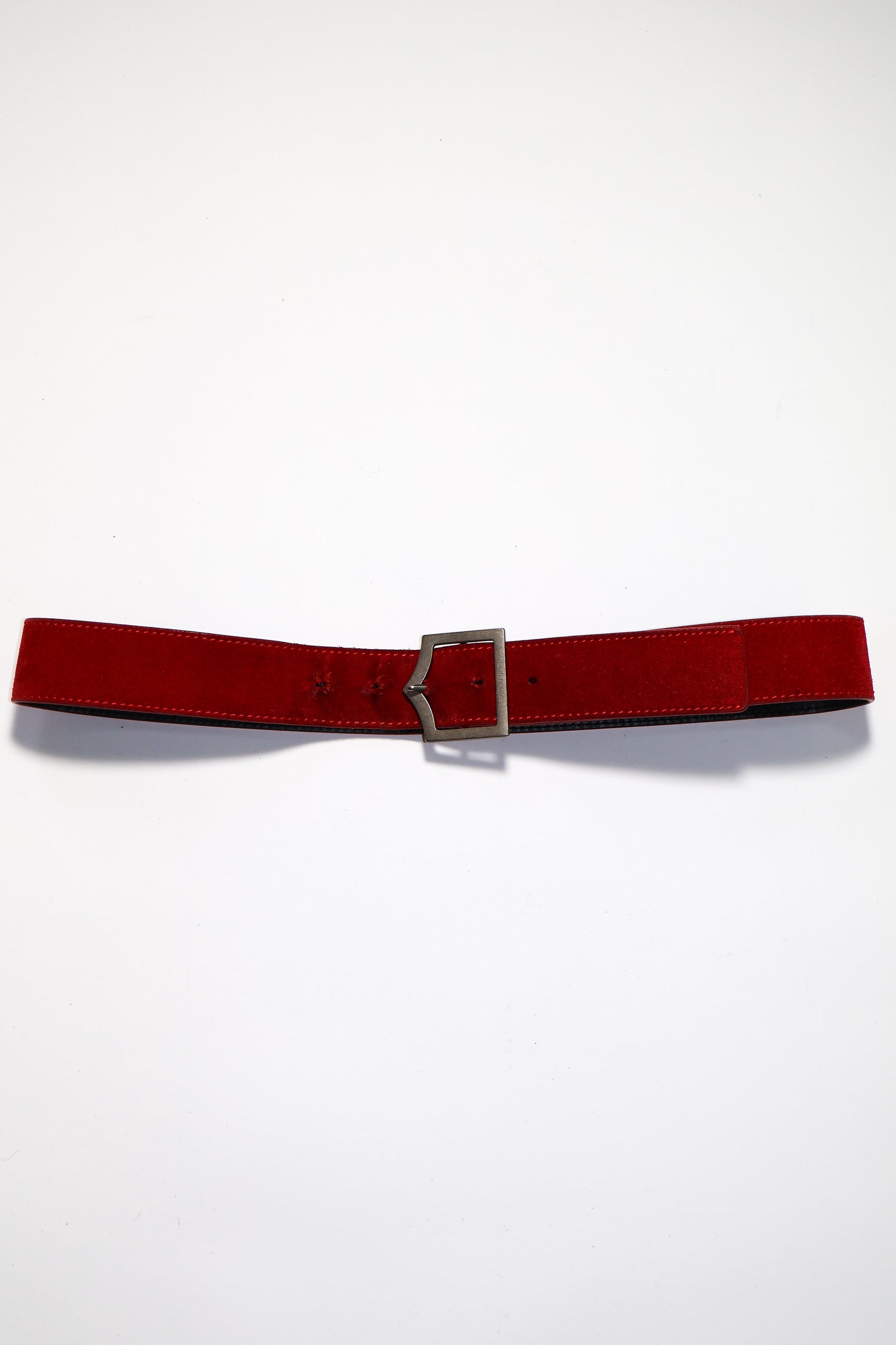 Dior Homme Red Suede D Point Belt