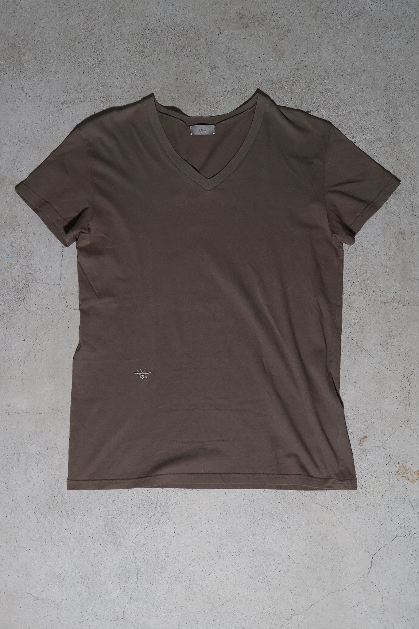 Dior Homme Bee Embroidered V Neck Shirt