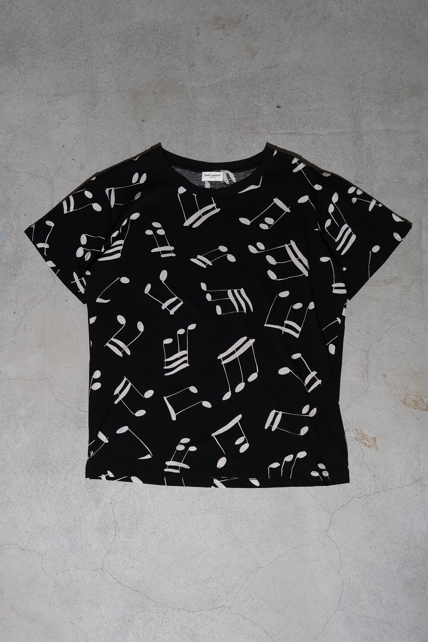 Saint Laurent SS16 Music Note Tee