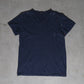 Balmain SS10 Distressed Paint Splatter V Neck Shirt