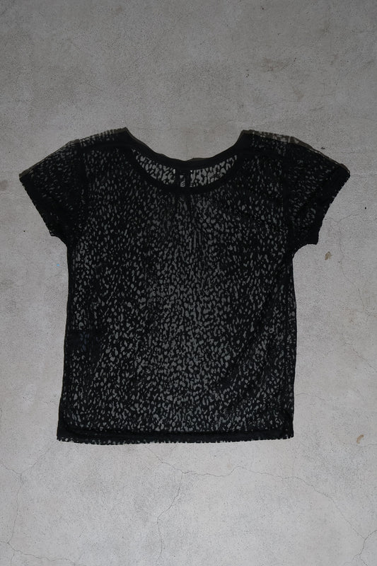 Saint Laurent Paris SS14 Mesh Babycat Tee