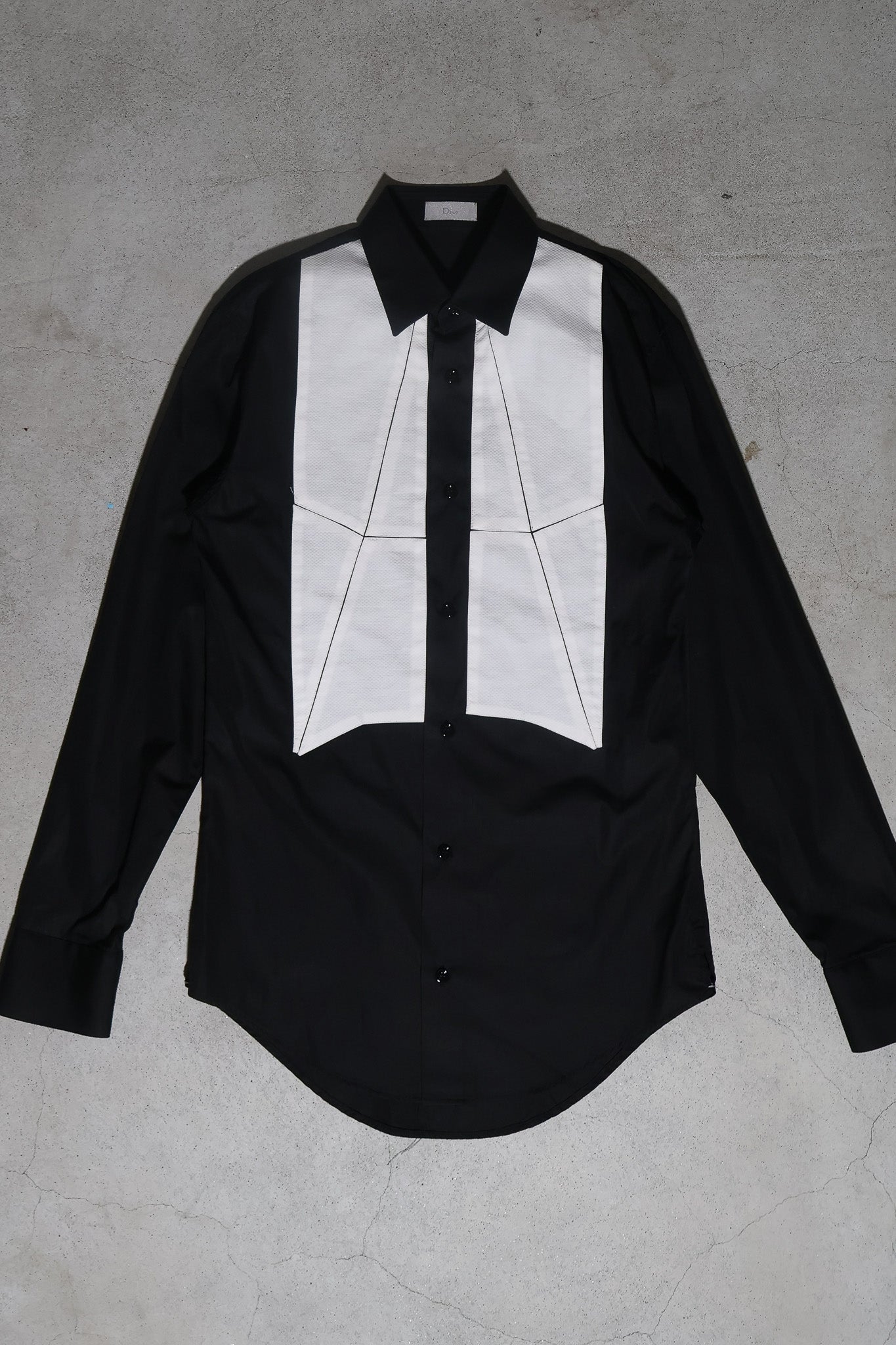 Dior Homme AW06 Runway Collared Panel Shirt