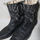 Number (N)ine FW08 Ostrich Leather Western Boots
