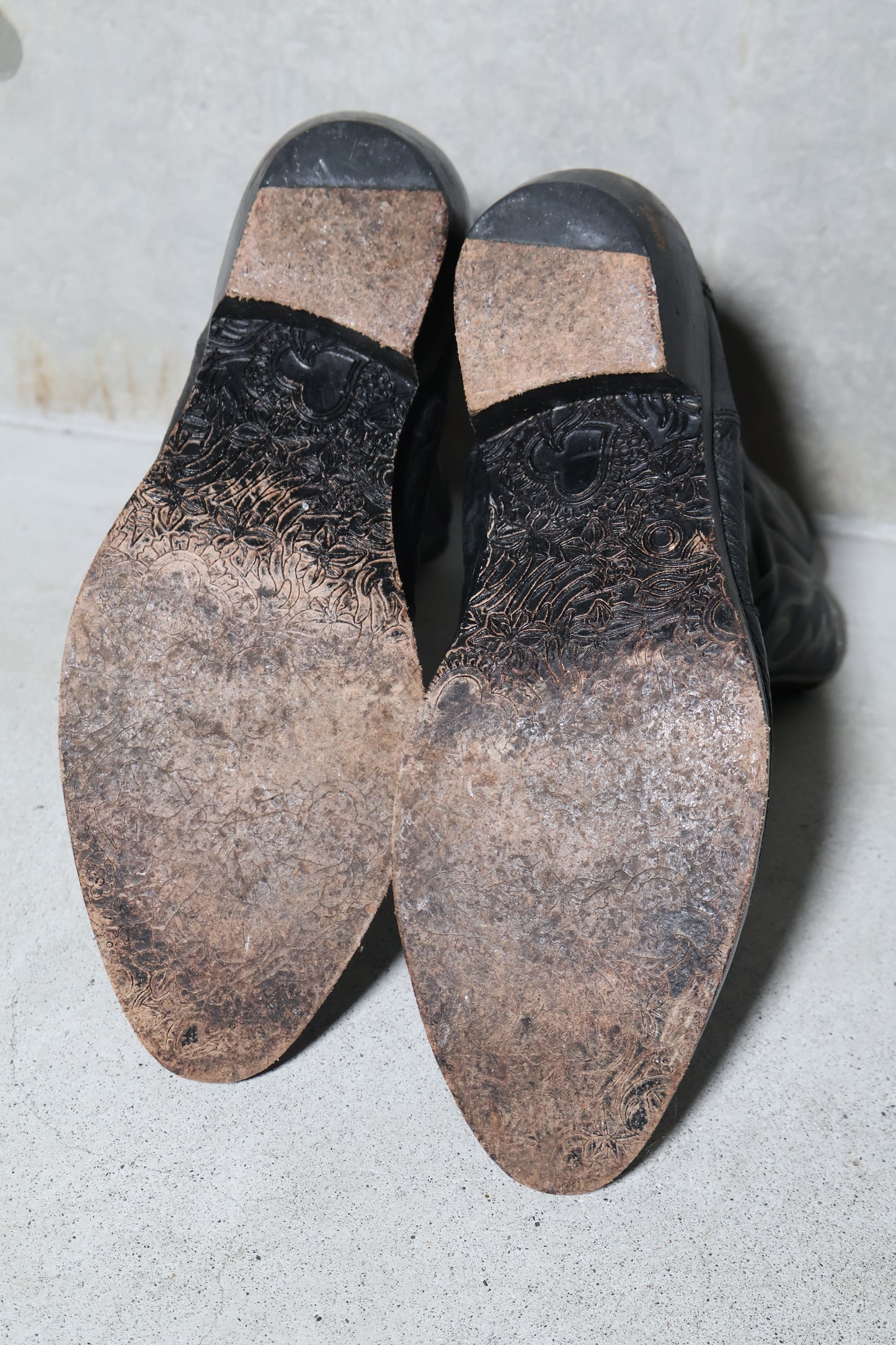 Number (N)ine FW08 Ostrich Leather Western Boots