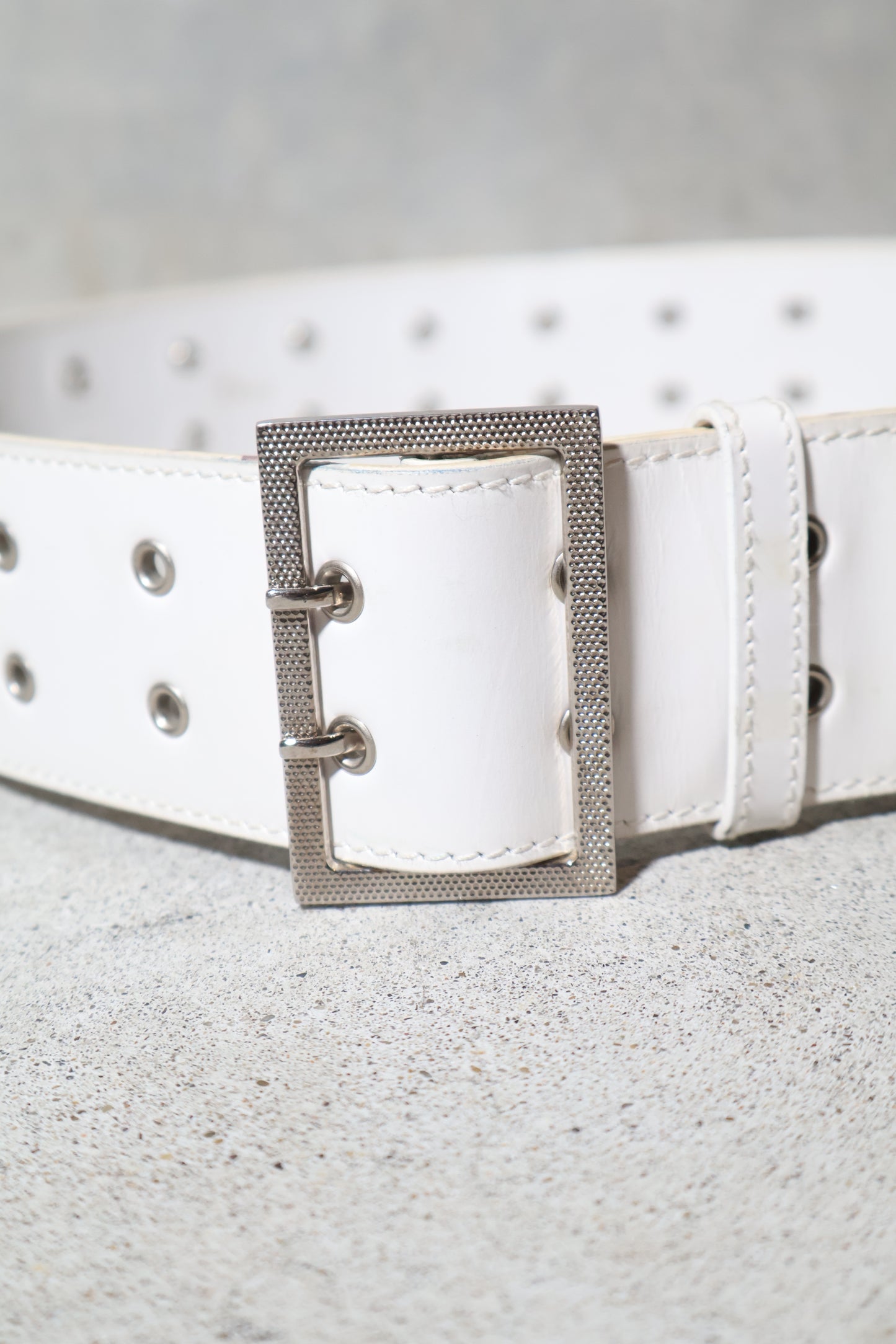 Dior Homme SS03 Double Prong Eyelet Belt