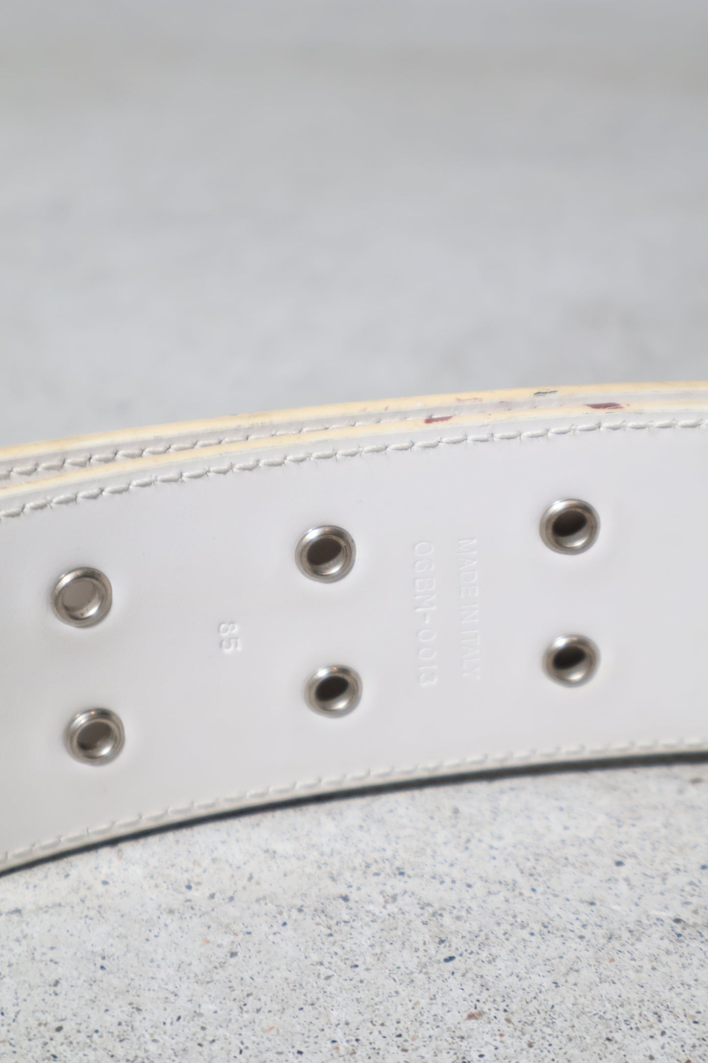Dior Homme SS03 Double Prong Eyelet Belt