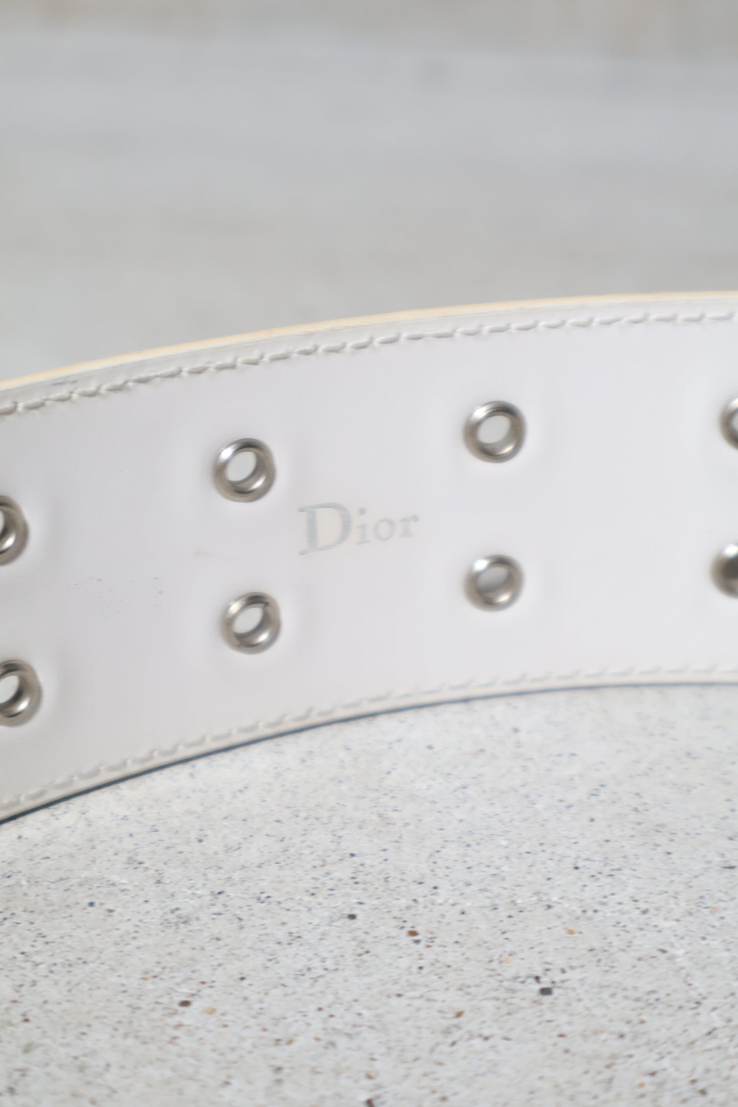 Dior Homme SS03 Double Prong Eyelet Belt