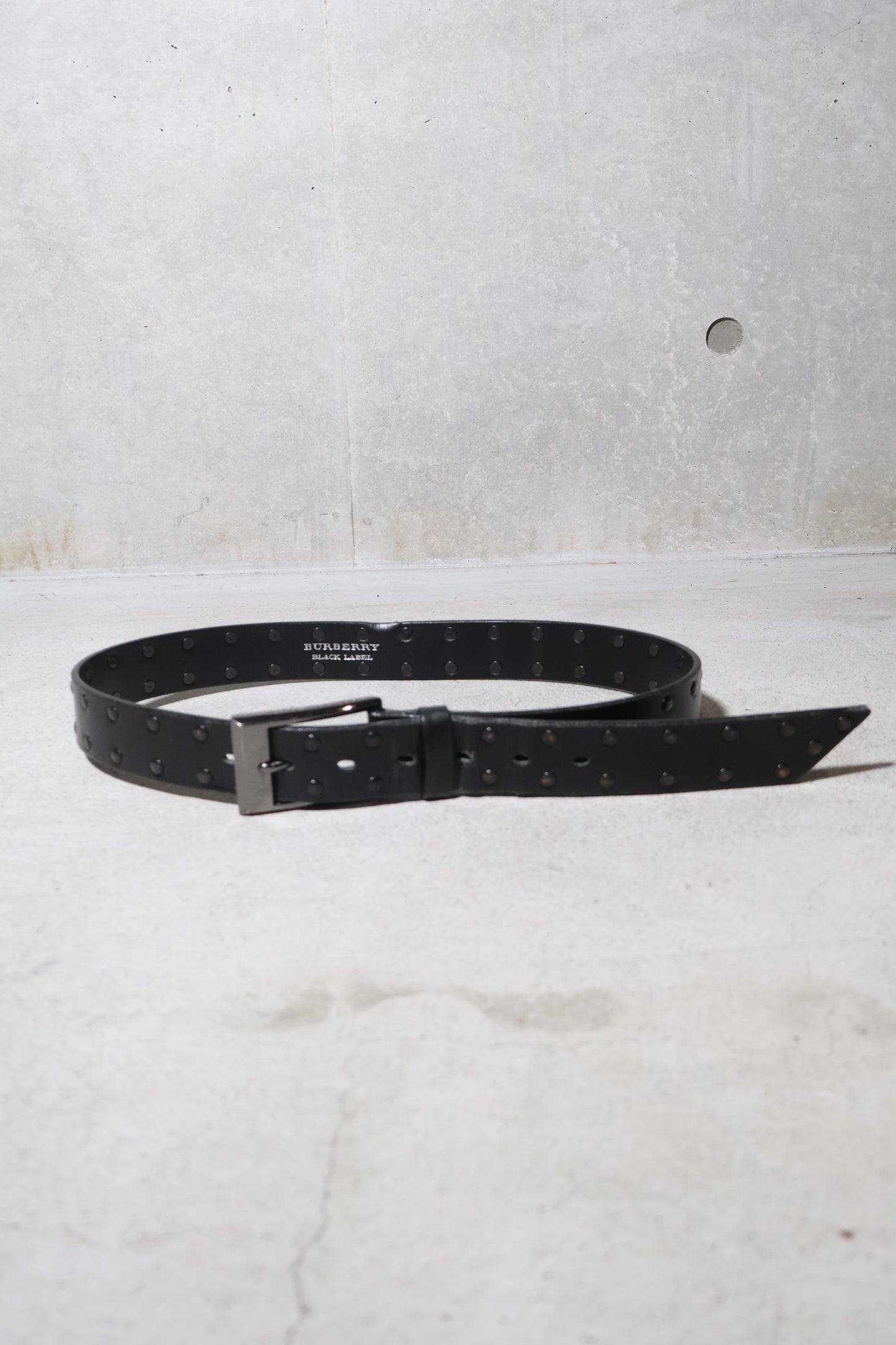 Burberry Black Studded Belt