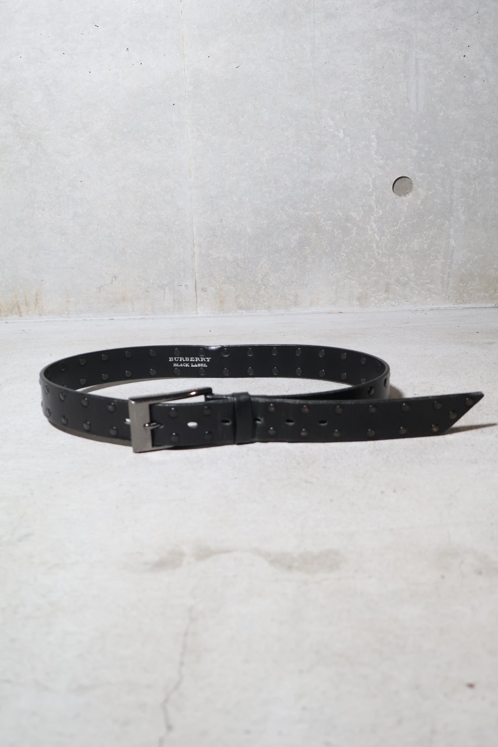 Burberry Black Studded Belt