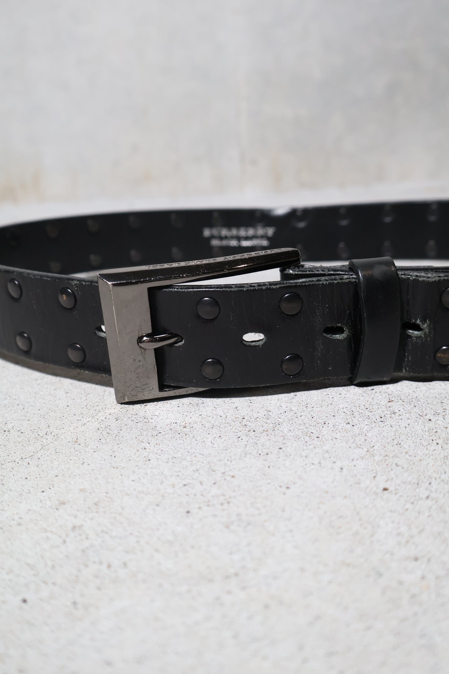 Burberry Black Studded Belt