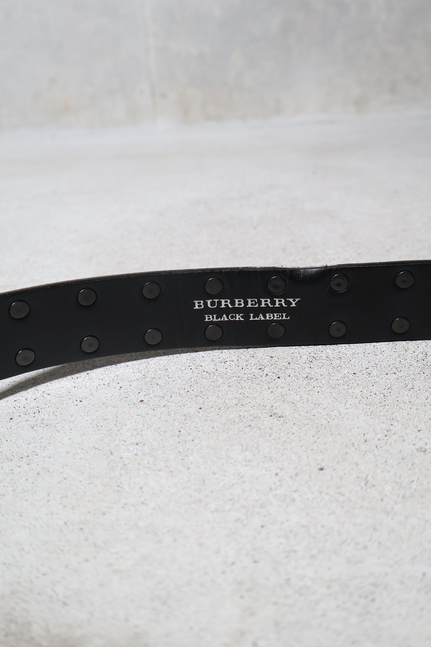 Burberry Black Studded Belt