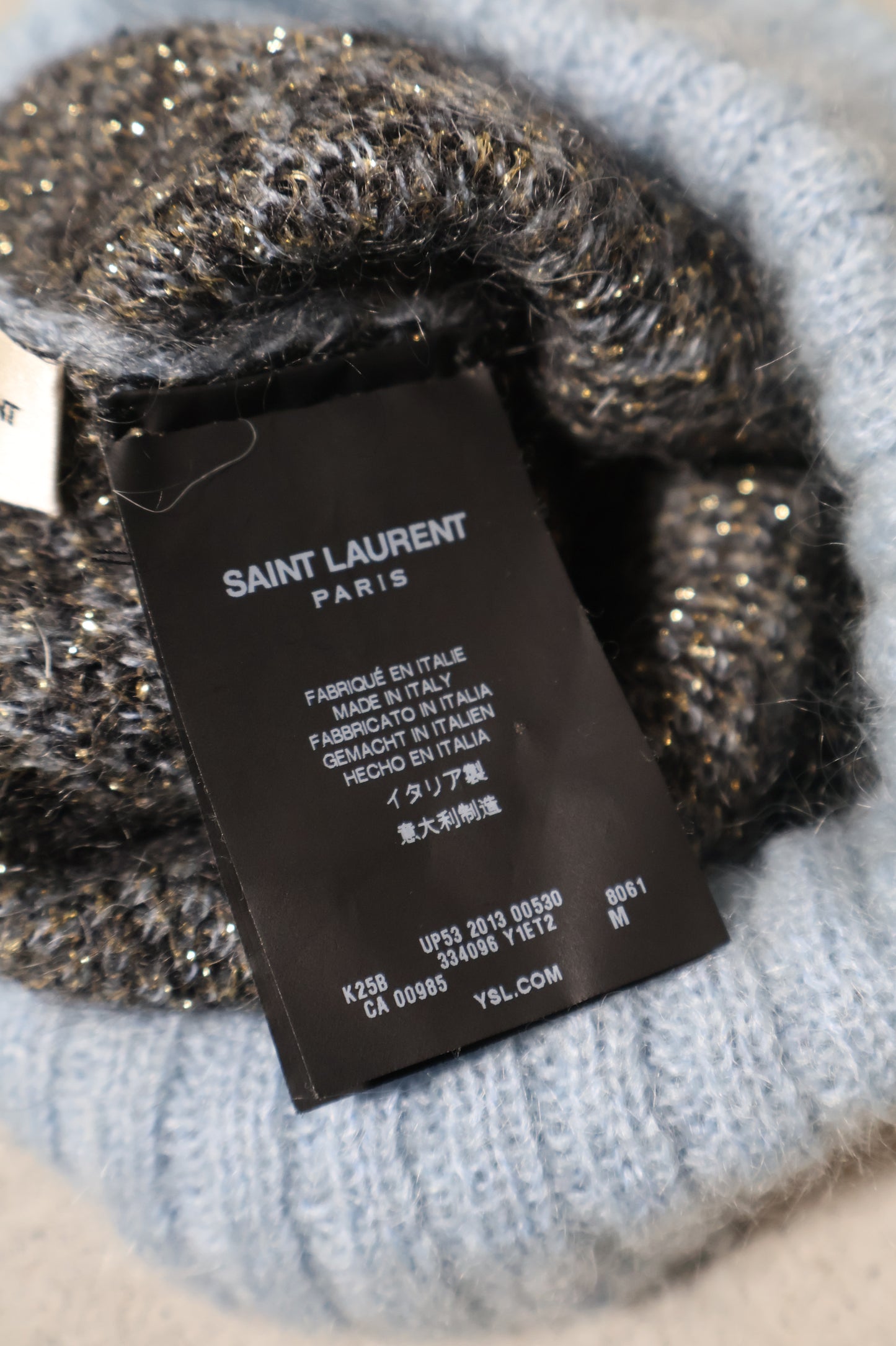 Saint Laurent Paris AW13 Glitter Beanie