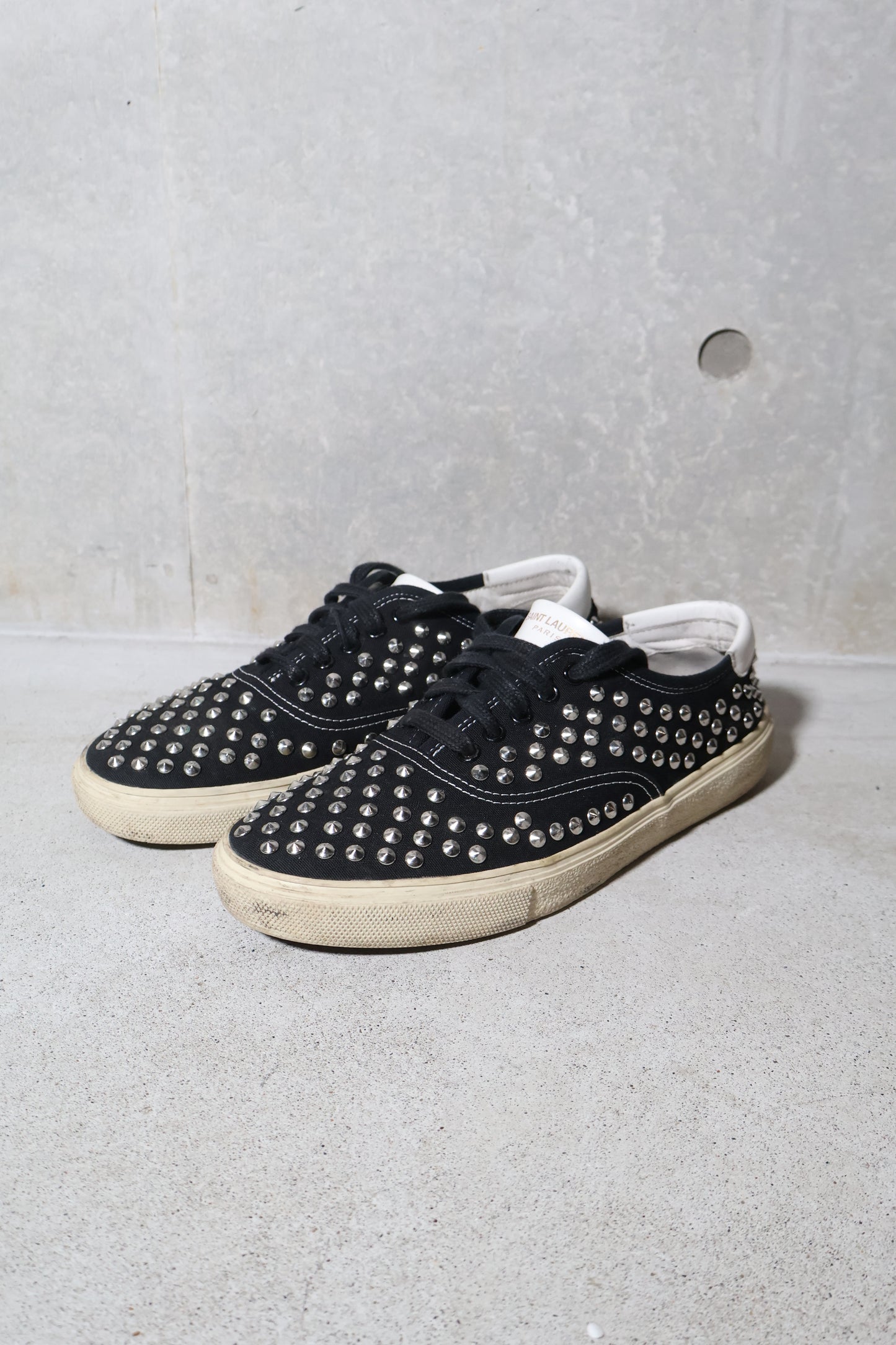 Saint Laurent Paris SS15 Studded Low Top Sneakers