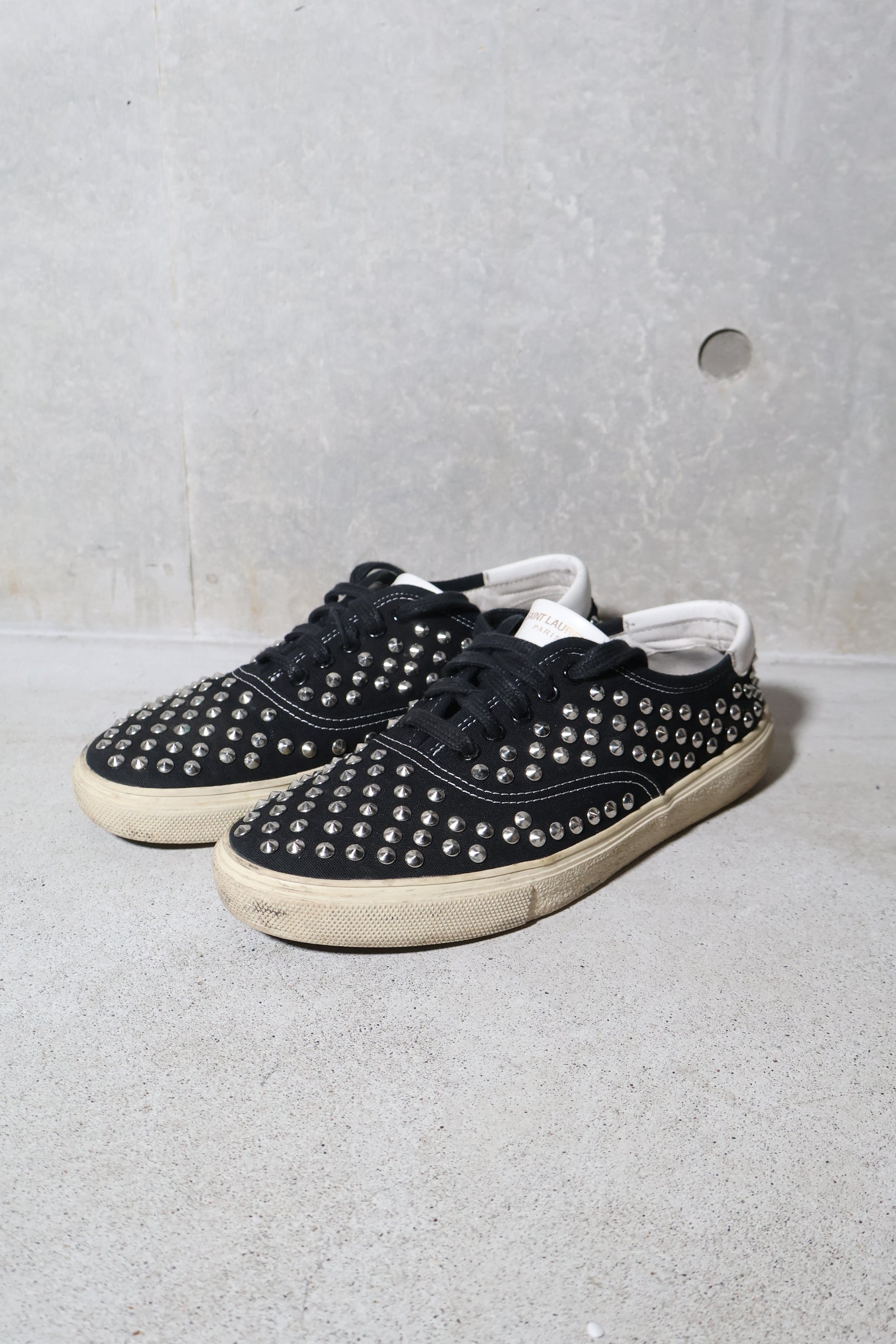Saint Laurent Paris SS15 Studded Low Top Sneakers