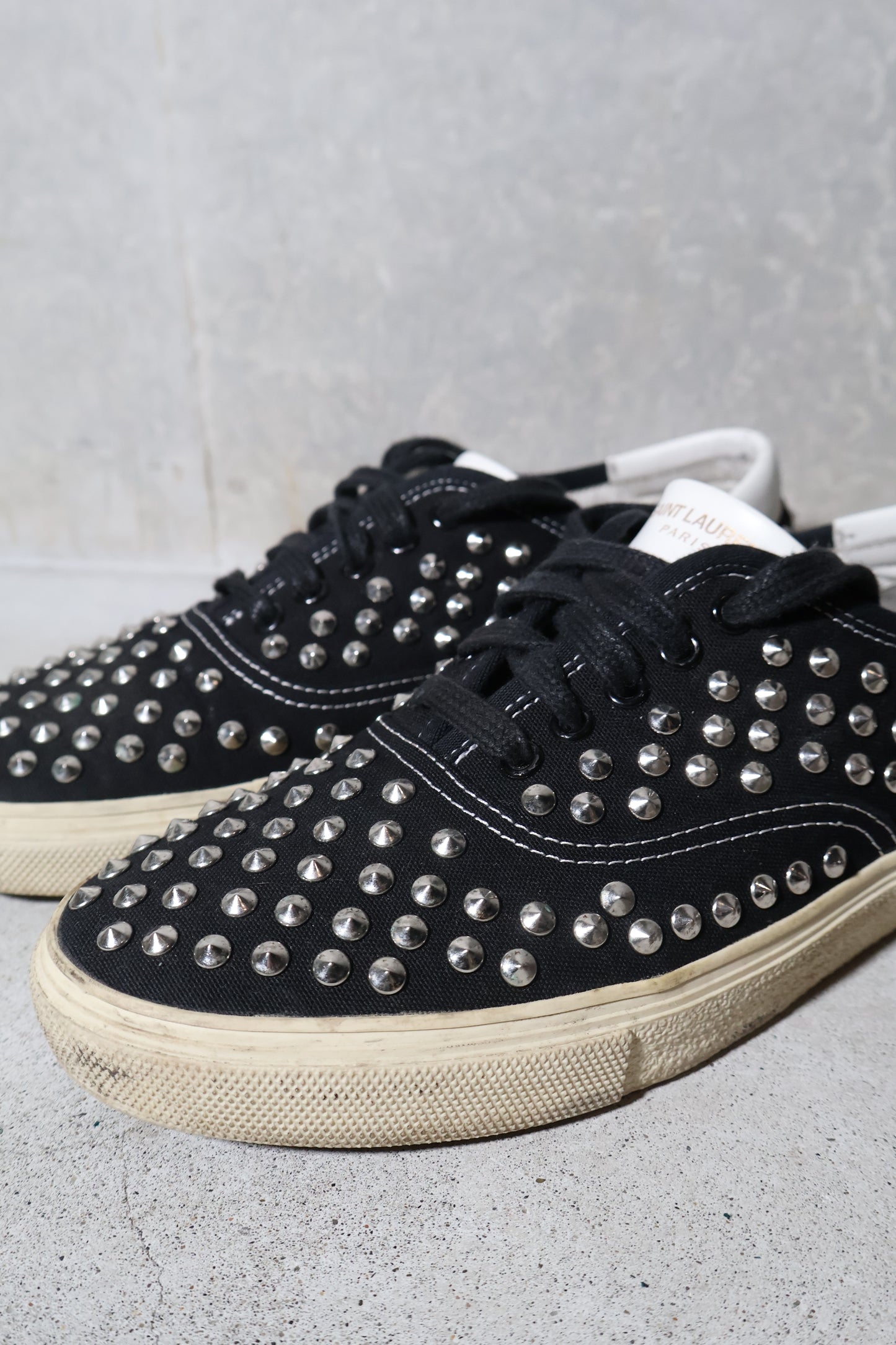 Saint Laurent Paris SS15 Studded Low Top Sneakers
