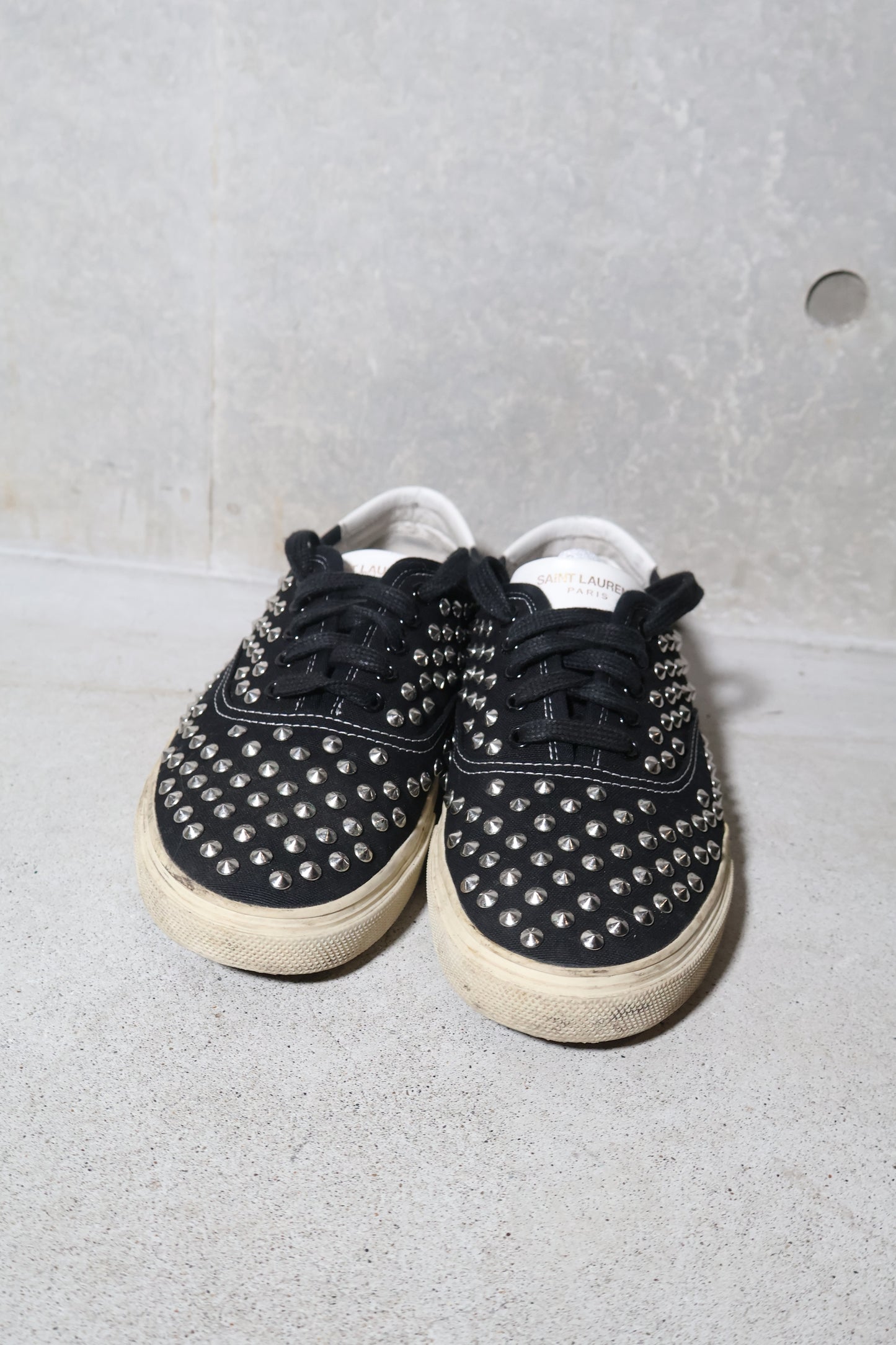 Saint Laurent Paris SS15 Studded Low Top Sneakers