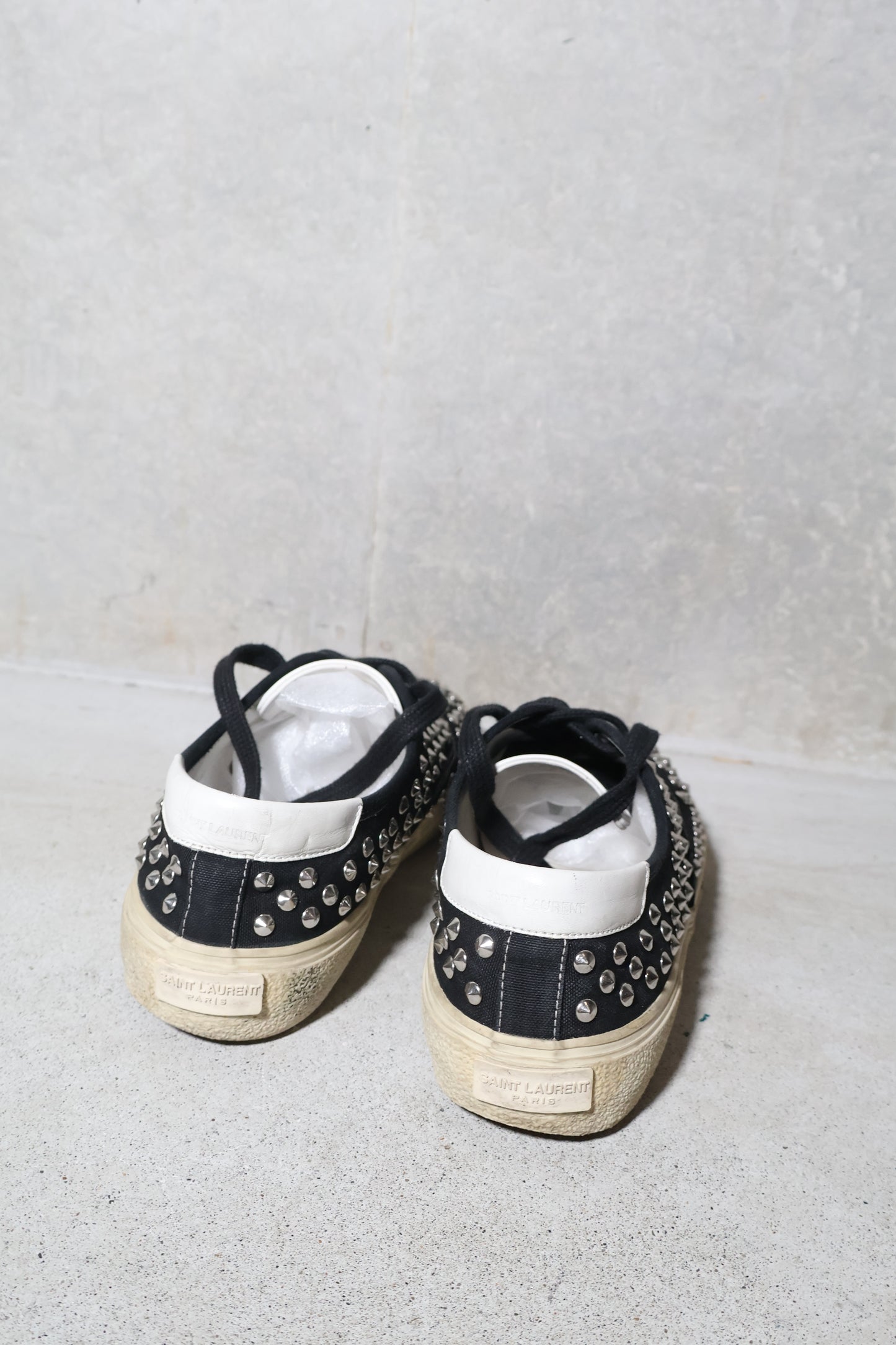 Saint Laurent Paris SS15 Studded Low Top Sneakers