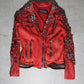 Balmain SS11 Runway Safety Pin Armored Leather Jacket