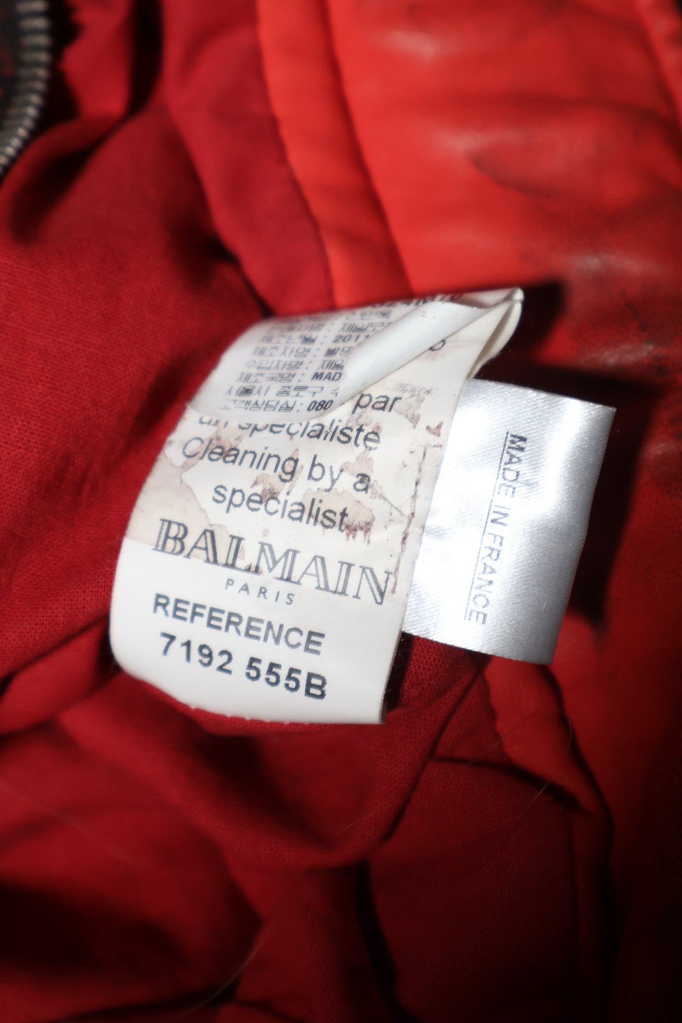 Balmain SS11 Runway Safety Pin Armored Leather Jacket