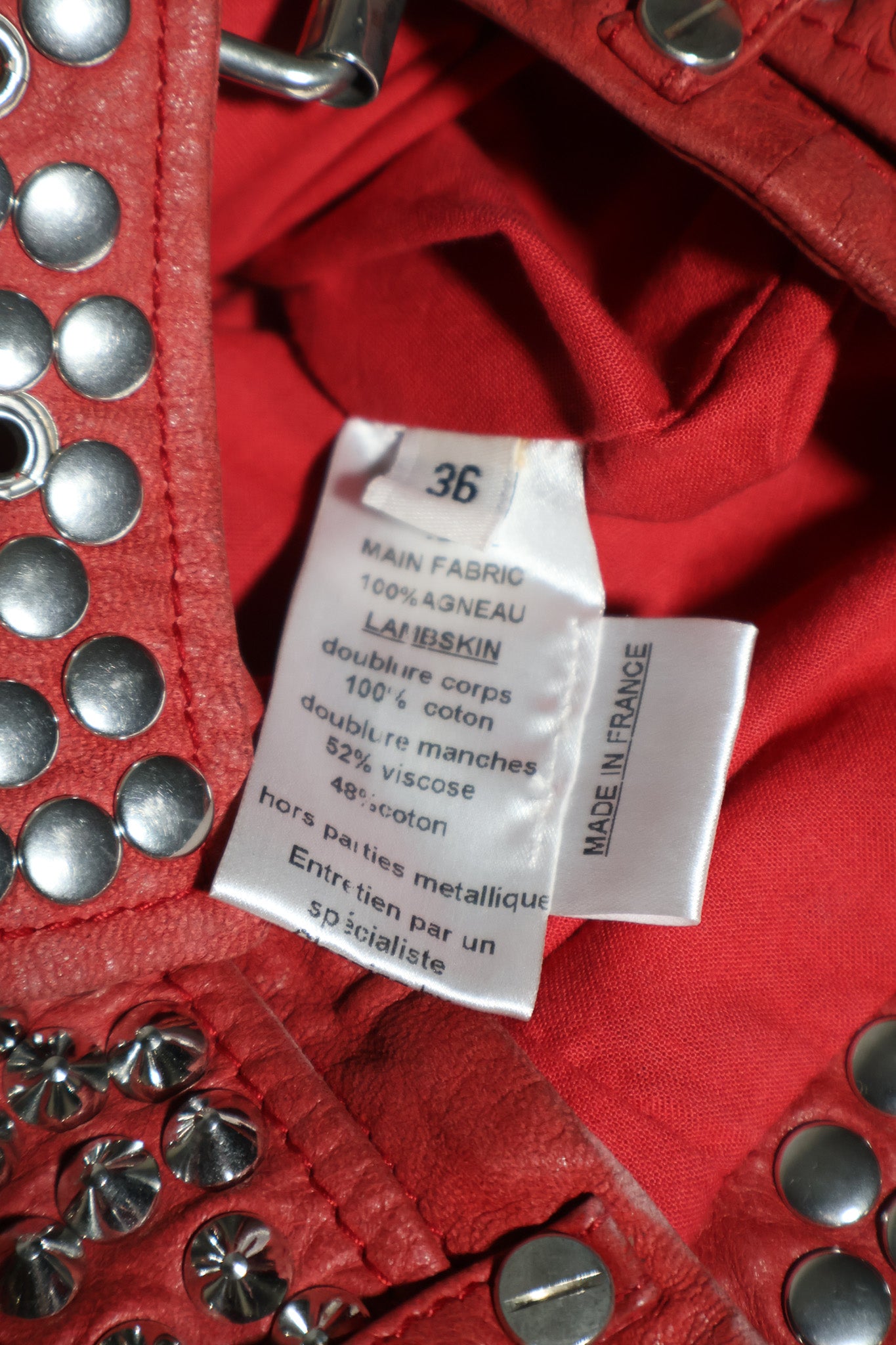 Balmain SS11 Safety Pin Pierced Studded Jacket
