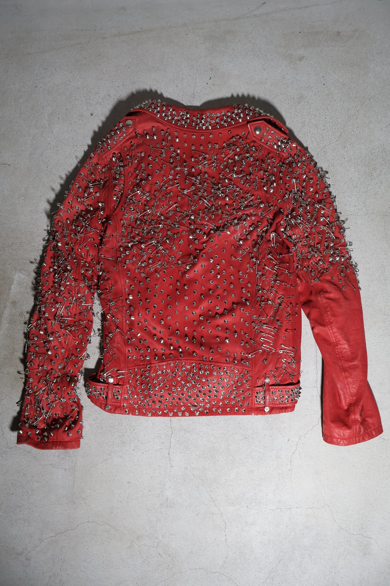 Balmain SS11 Safety Pin Pierced Studded Jacket