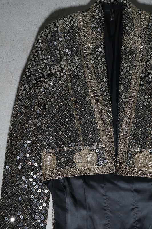 Dior Homme SS06 Runway Glitter Union Jack Blazer