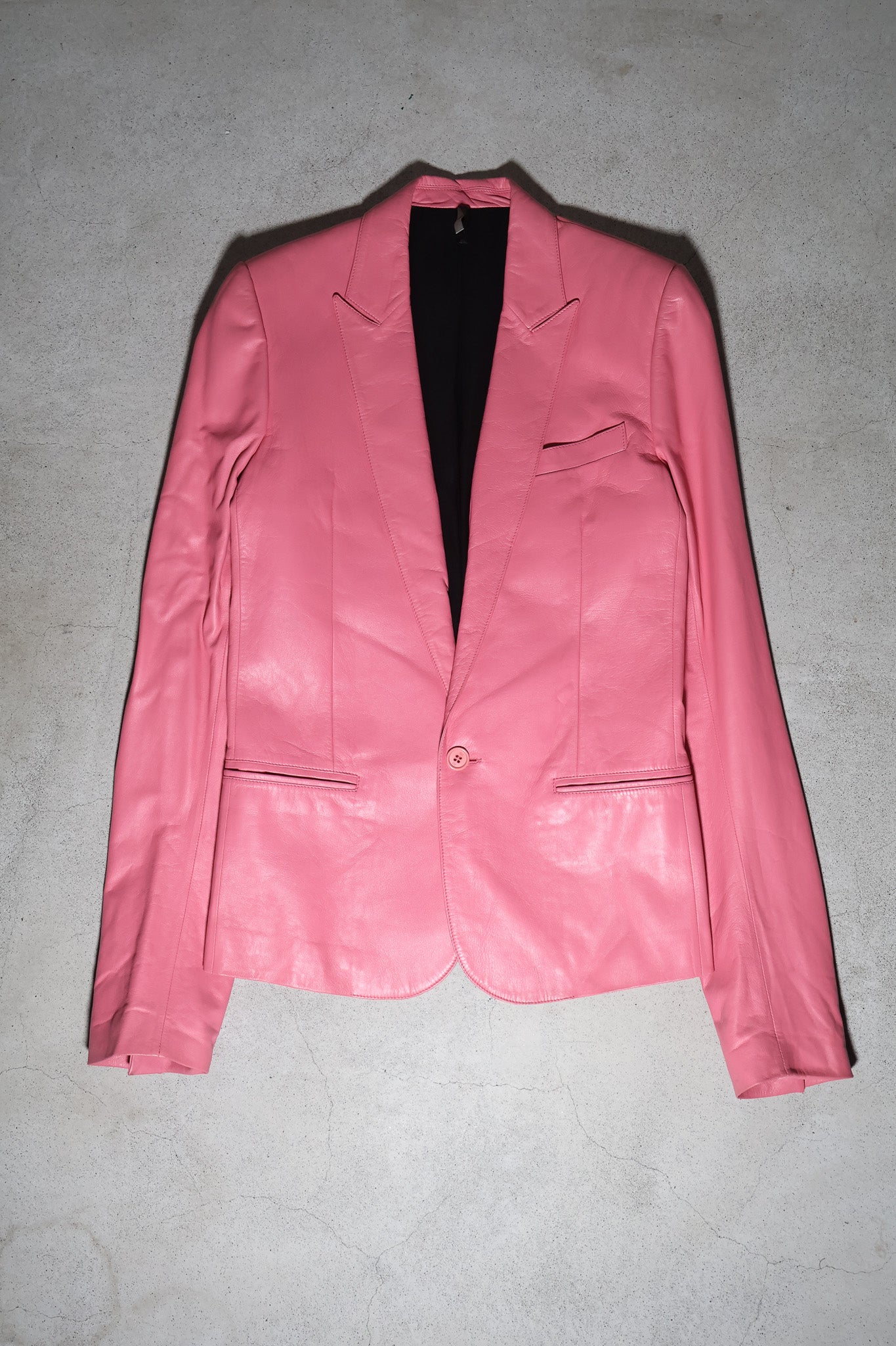 Dior Homme SS05 Runway Pink Leather Blazer