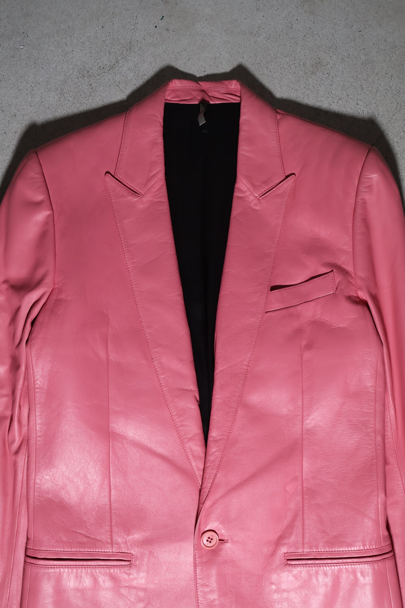 Dior Homme SS05 Runway Pink Leather Blazer