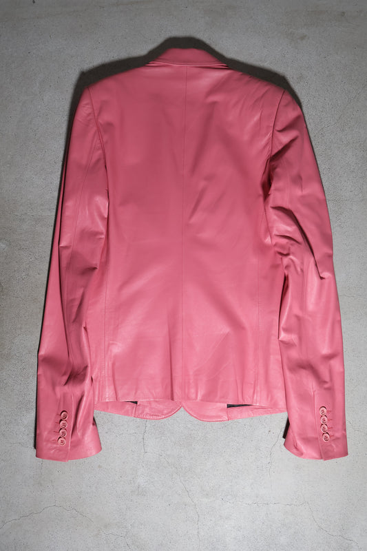 Dior Homme SS05 Runway Pink Leather Blazer