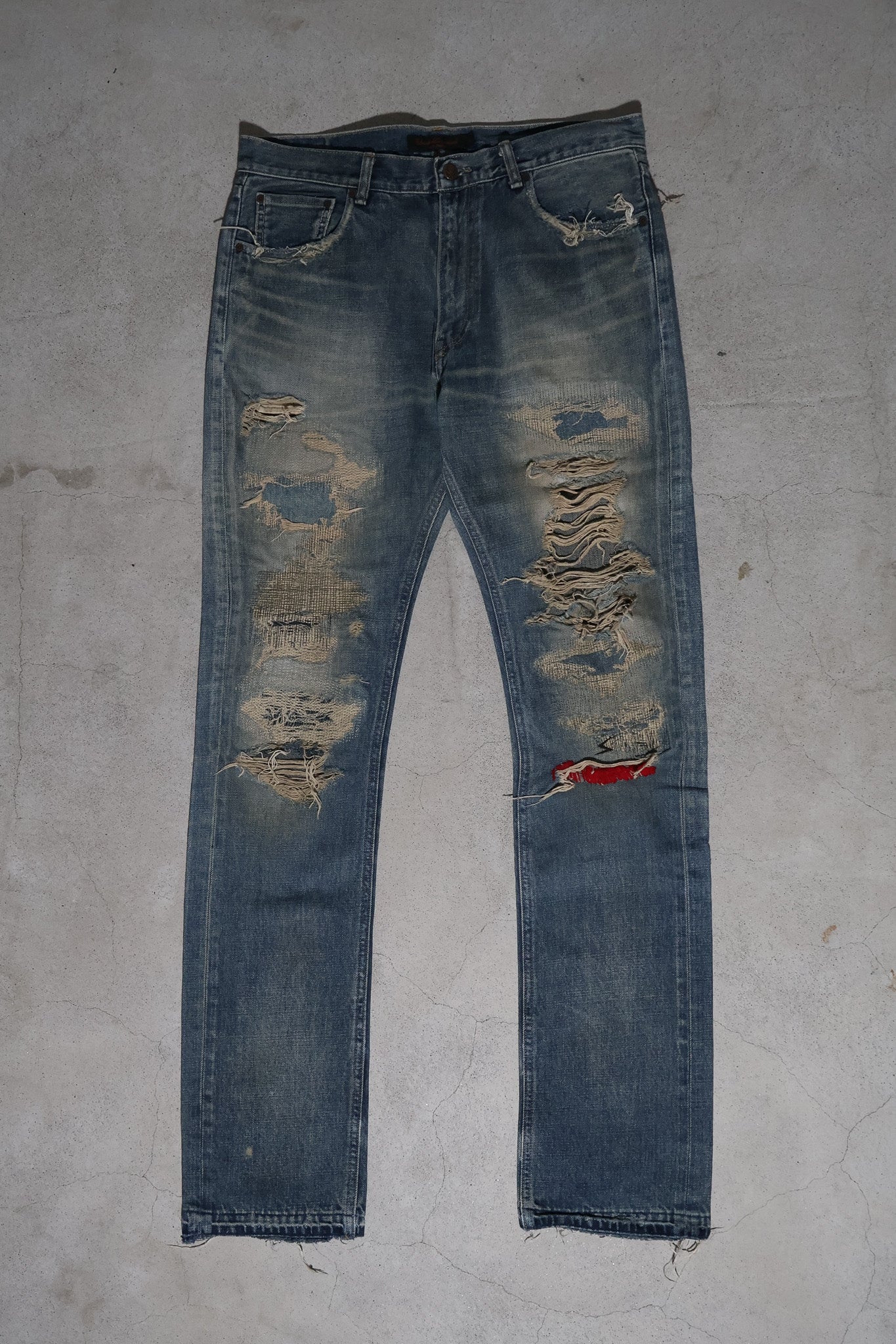 Undercover AW04 OG 68 Red Yarn Denim
