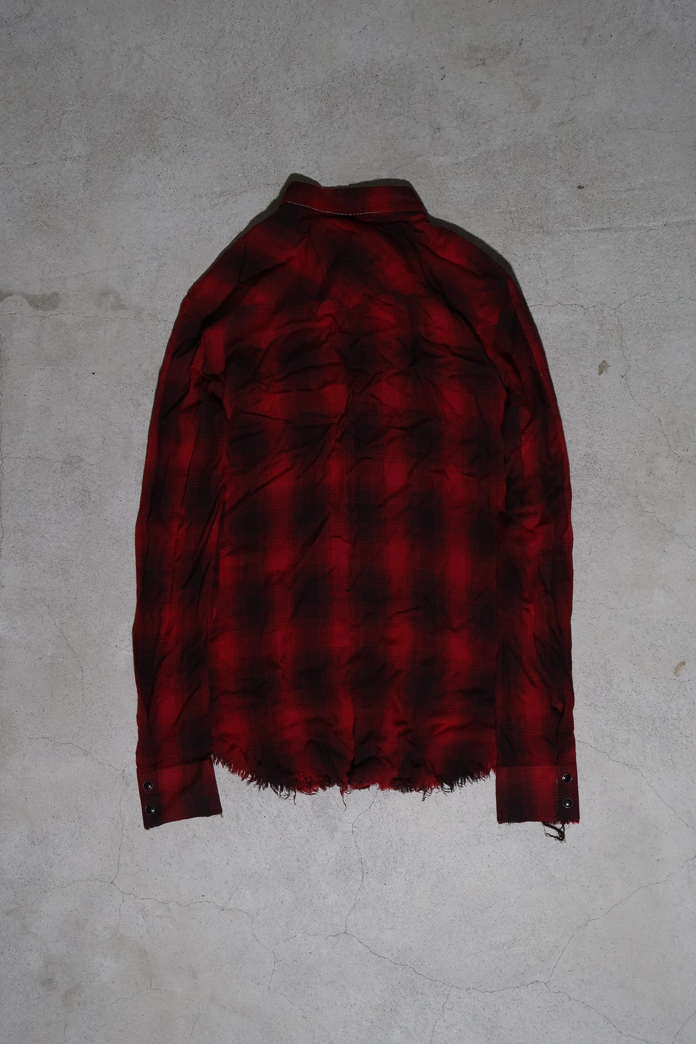 Saint Laurent Paris SS15 Distressed Hem Flannel