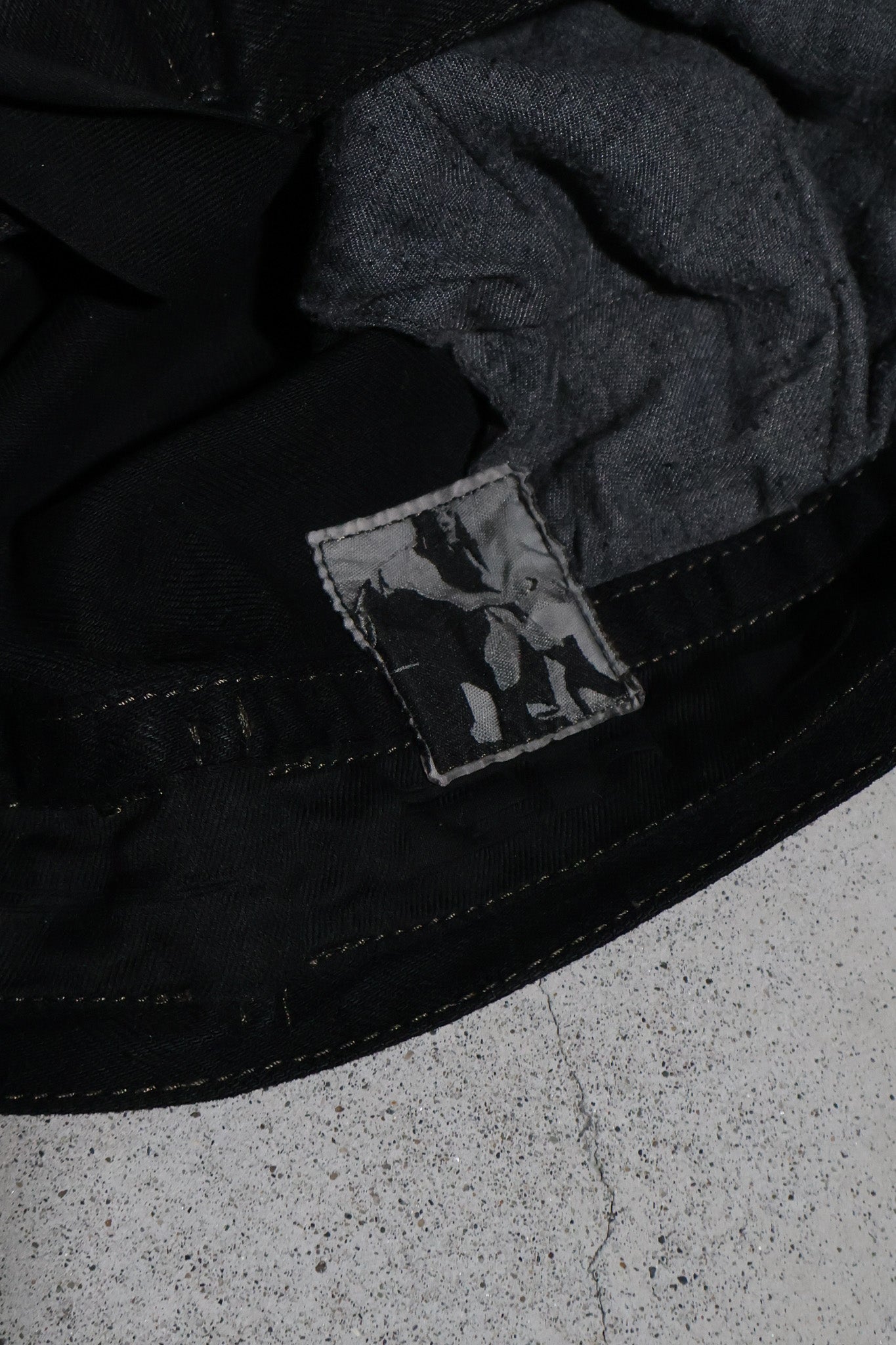 Rick Owens FW07 Black Wax Denim Jacket