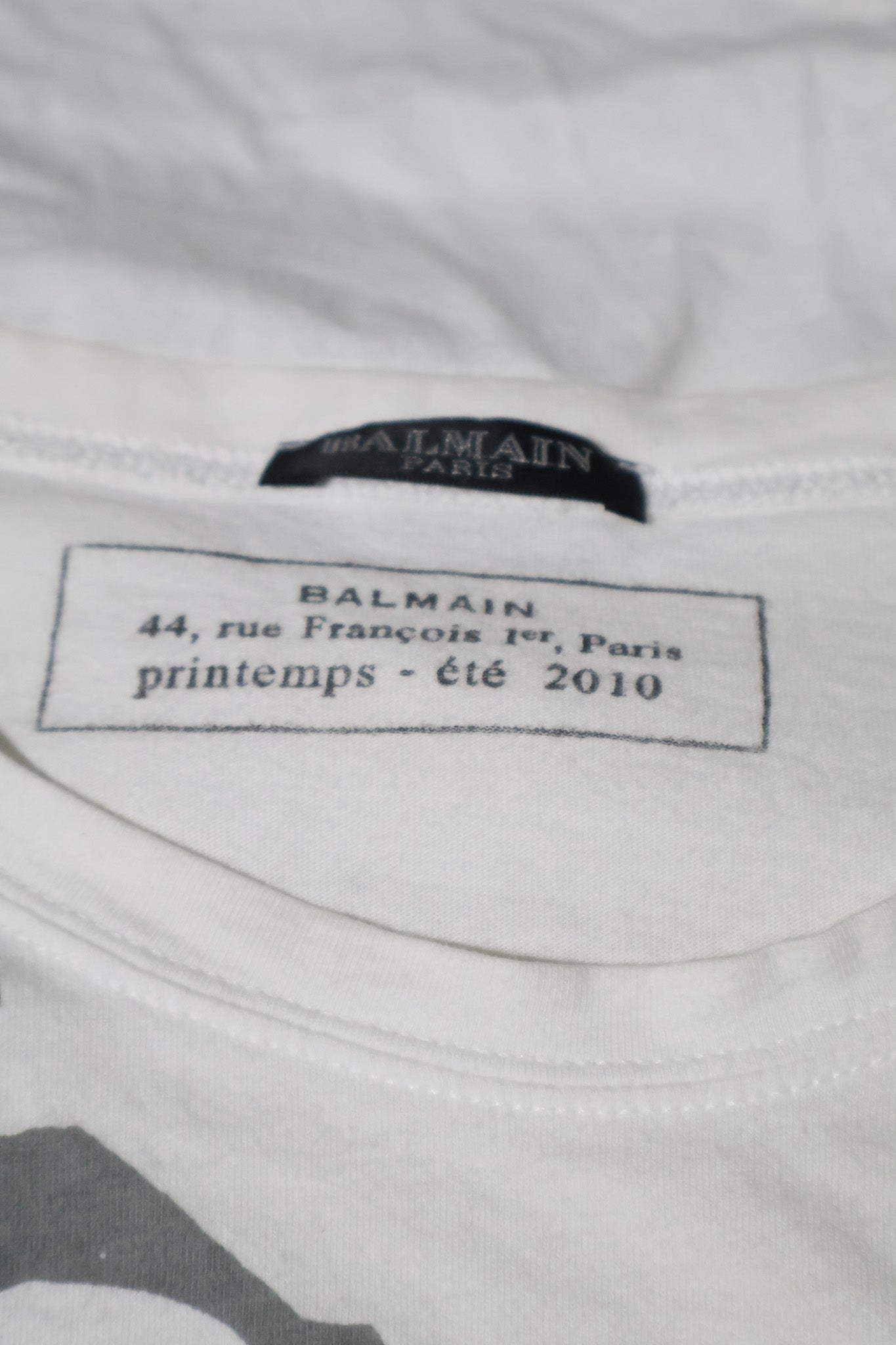 Balmain SS10 Zebra Print Tee