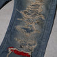 Undercover AW04 OG 68 Red Yarn Denim