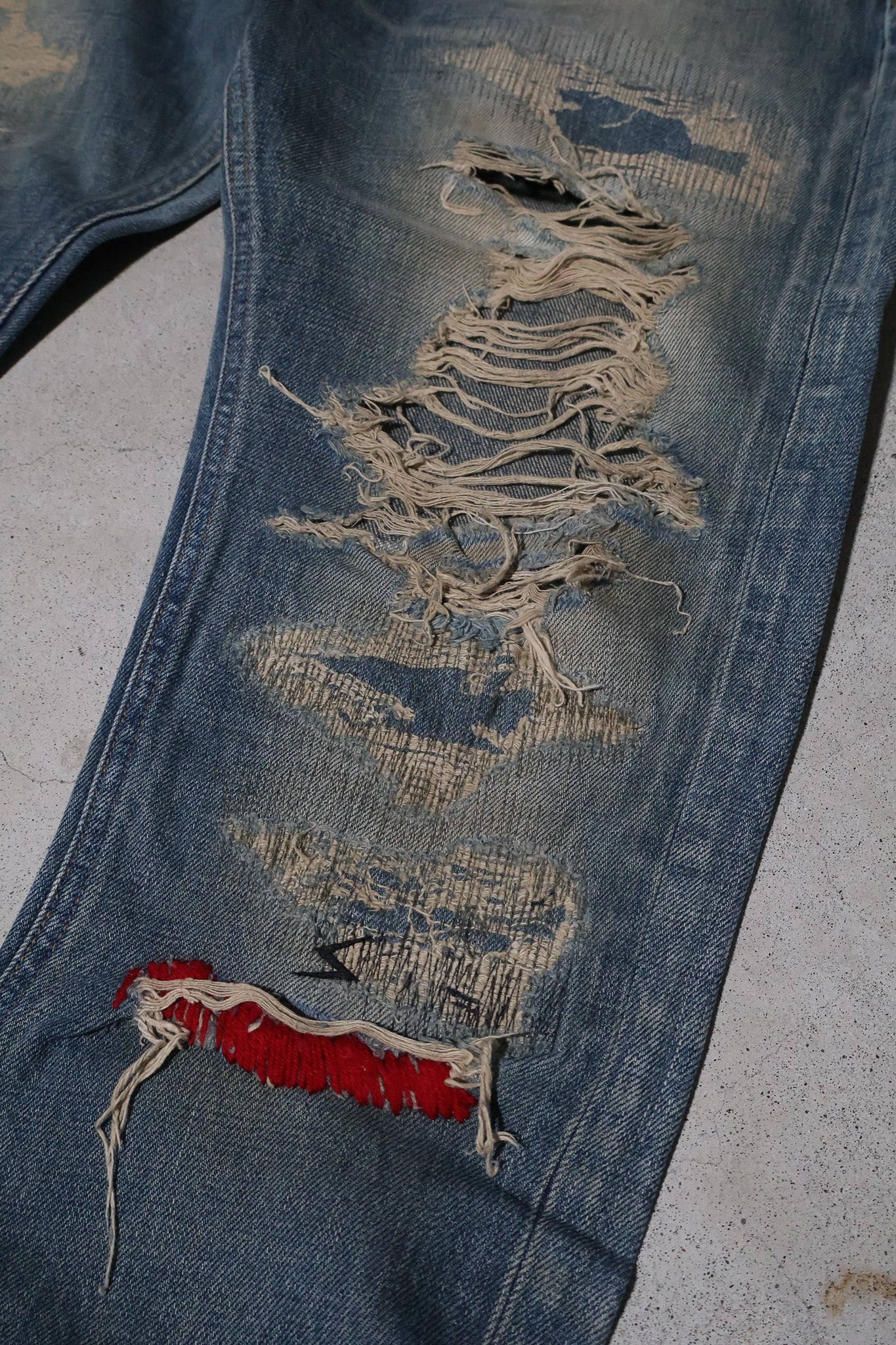 Undercover AW04 OG 68 Red Yarn Denim