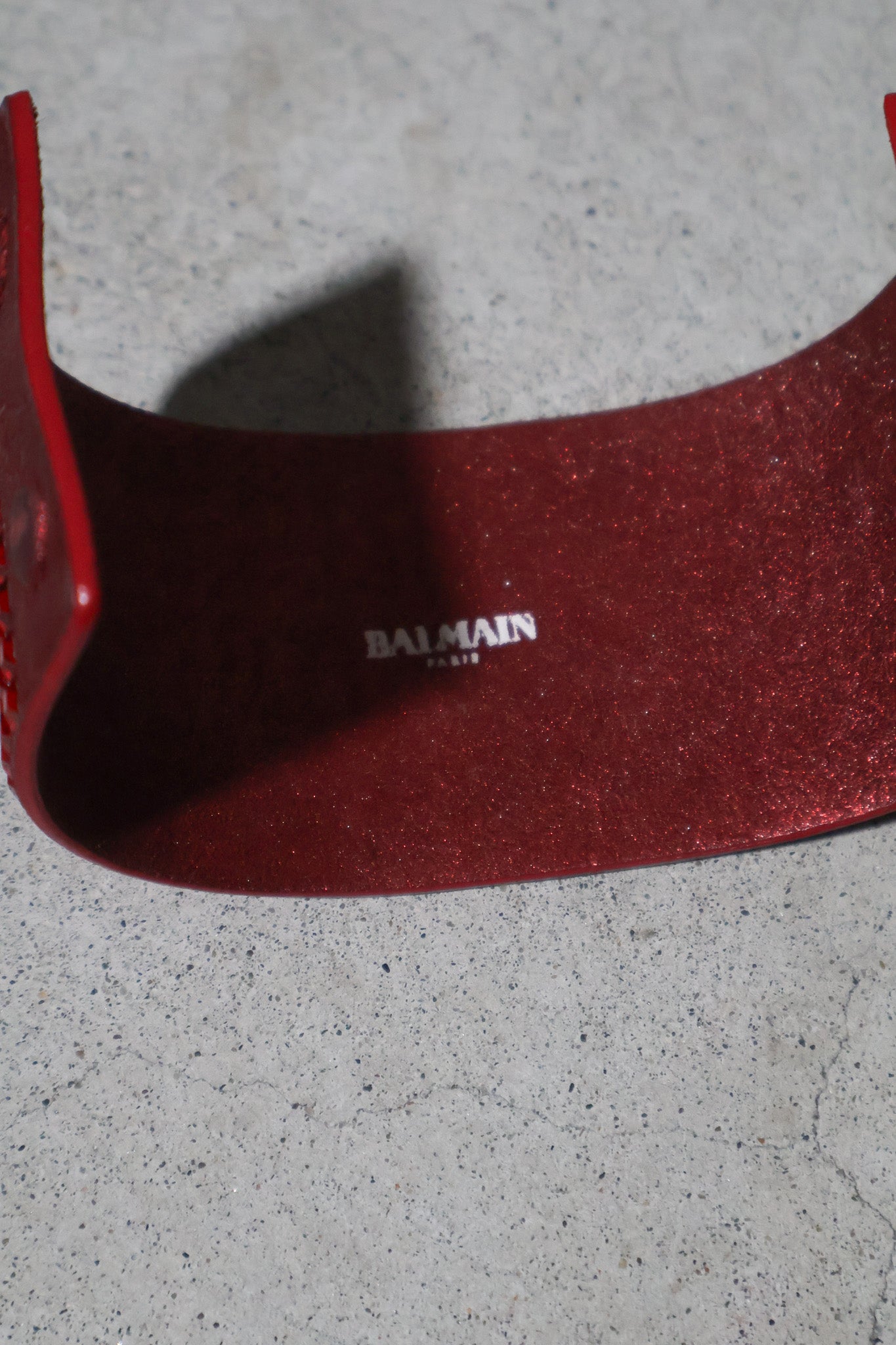 Balmain SS11 Studded Glitter Snap Bracelet