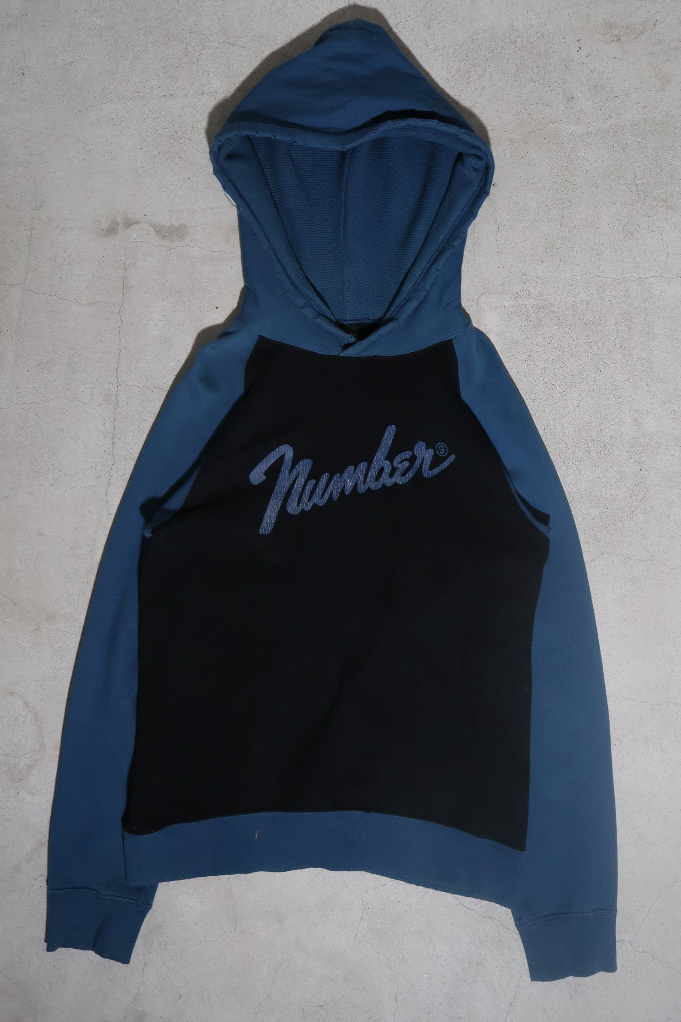 Number (N)ine AW05 THS Fender Distressed Hoodie