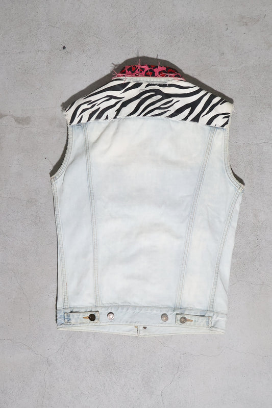 Saint Laurent Paris SS16 Runway Surf Sound Denim Vest