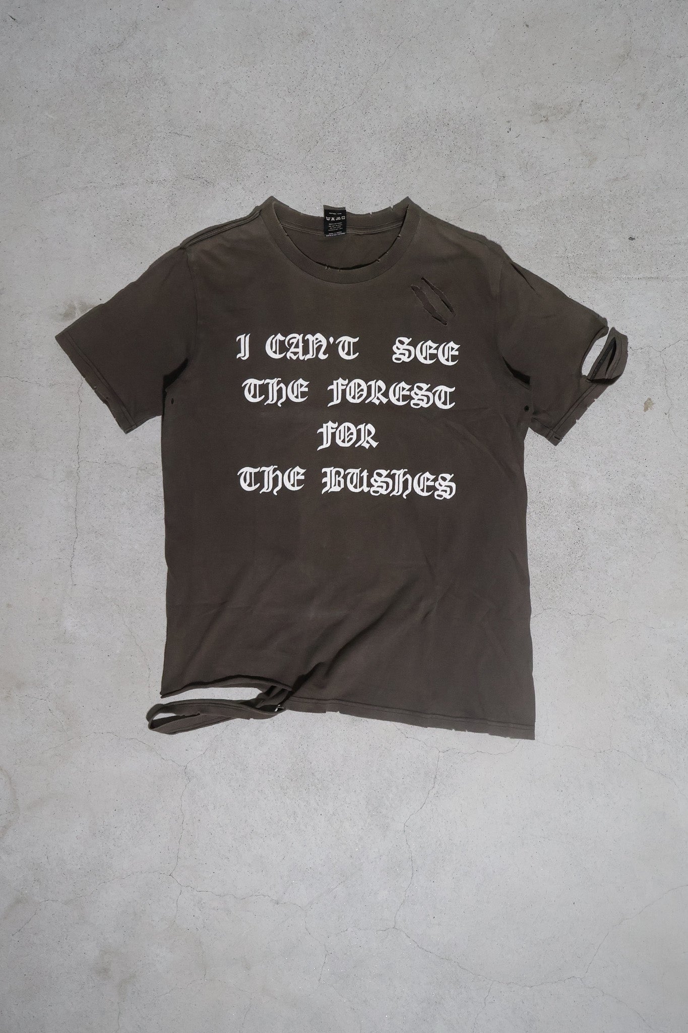 Number (N)ine SS04 Anti War Distressed Tee