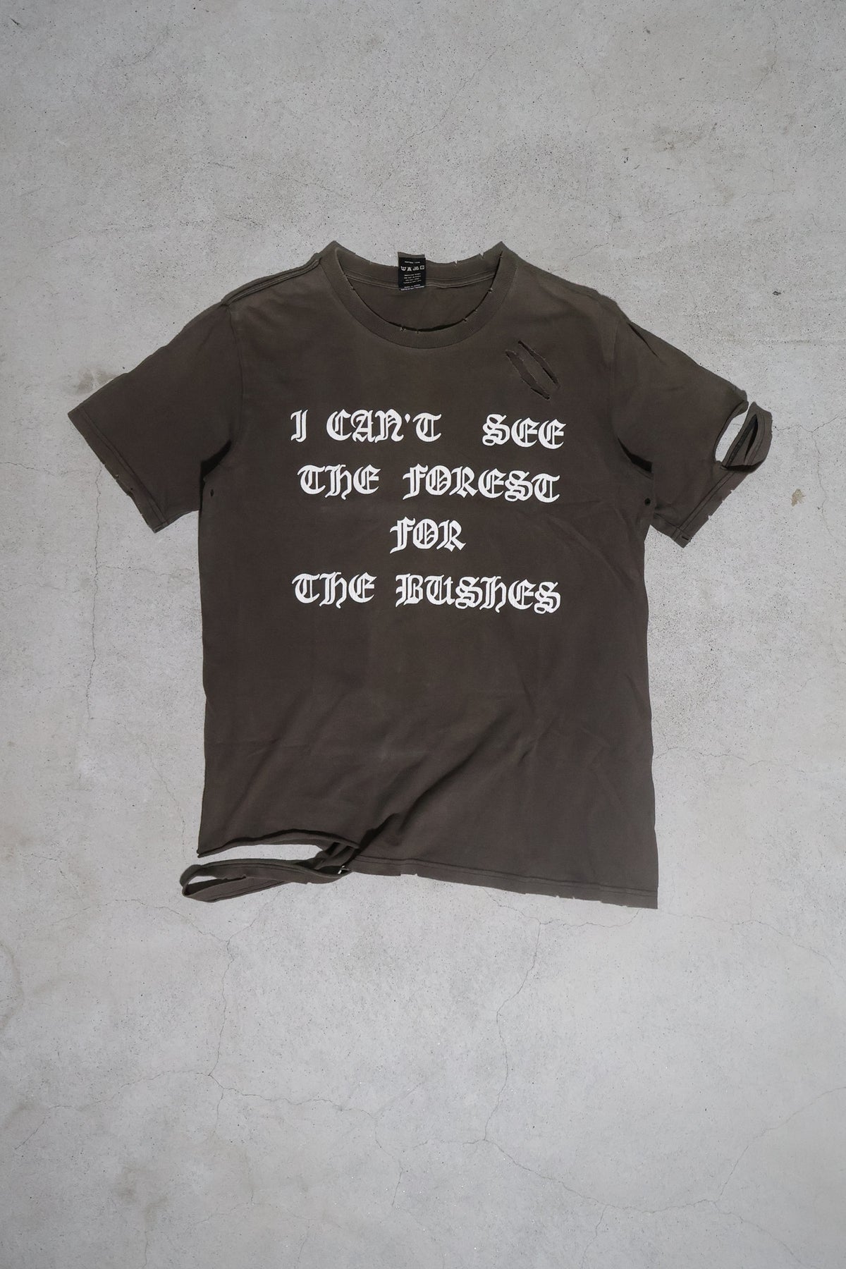 Number (N)ine SS04 Anti War Distressed Tee