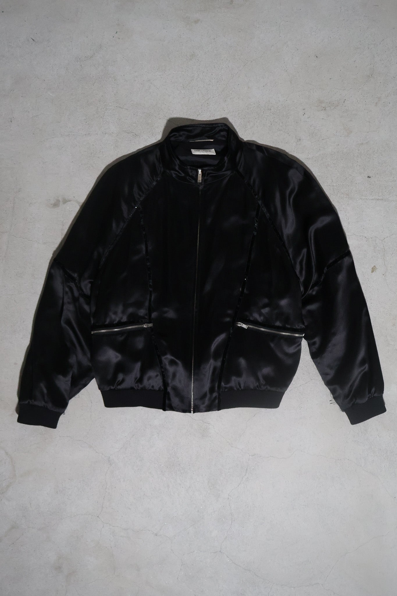 Saint Laurent Paris AW21 Silk Crystal Bomber