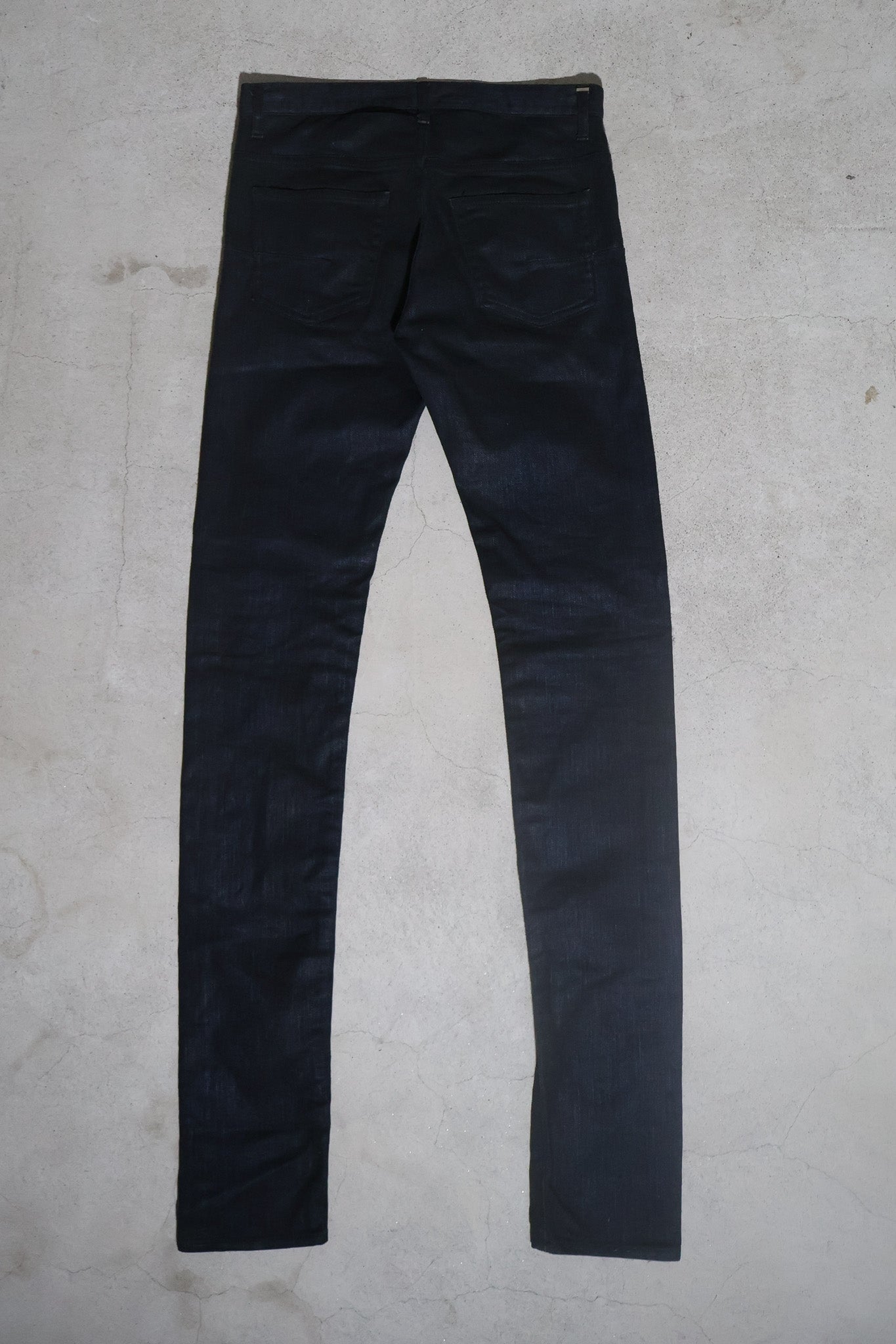 Dior Homme AW08 Blue Luster Coated Denim