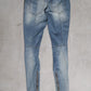 Balmain SS11 Studded Waistband Eagle Coin Denim