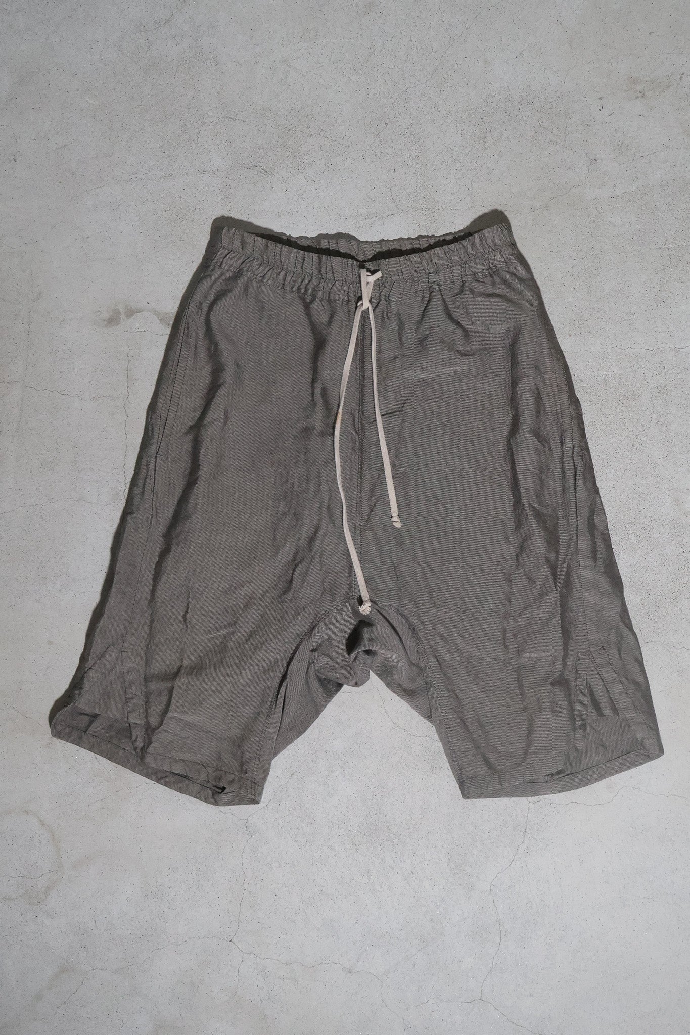 Rick Owens Dark Dust Zipper Pocket Pod Shorts