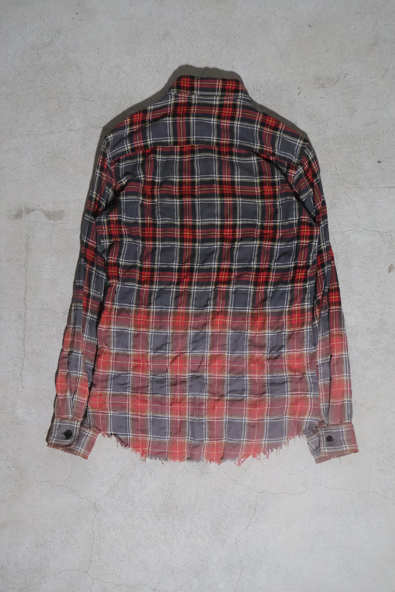 Saint Laurent SS15 Surf Sound Runway Distressed Faded Flannel