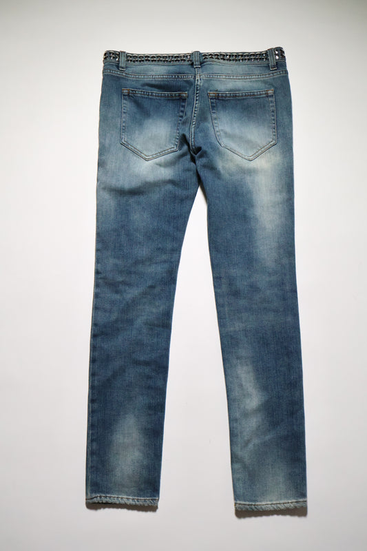Balmain SS11 Studded Waistband Skinny Denim
